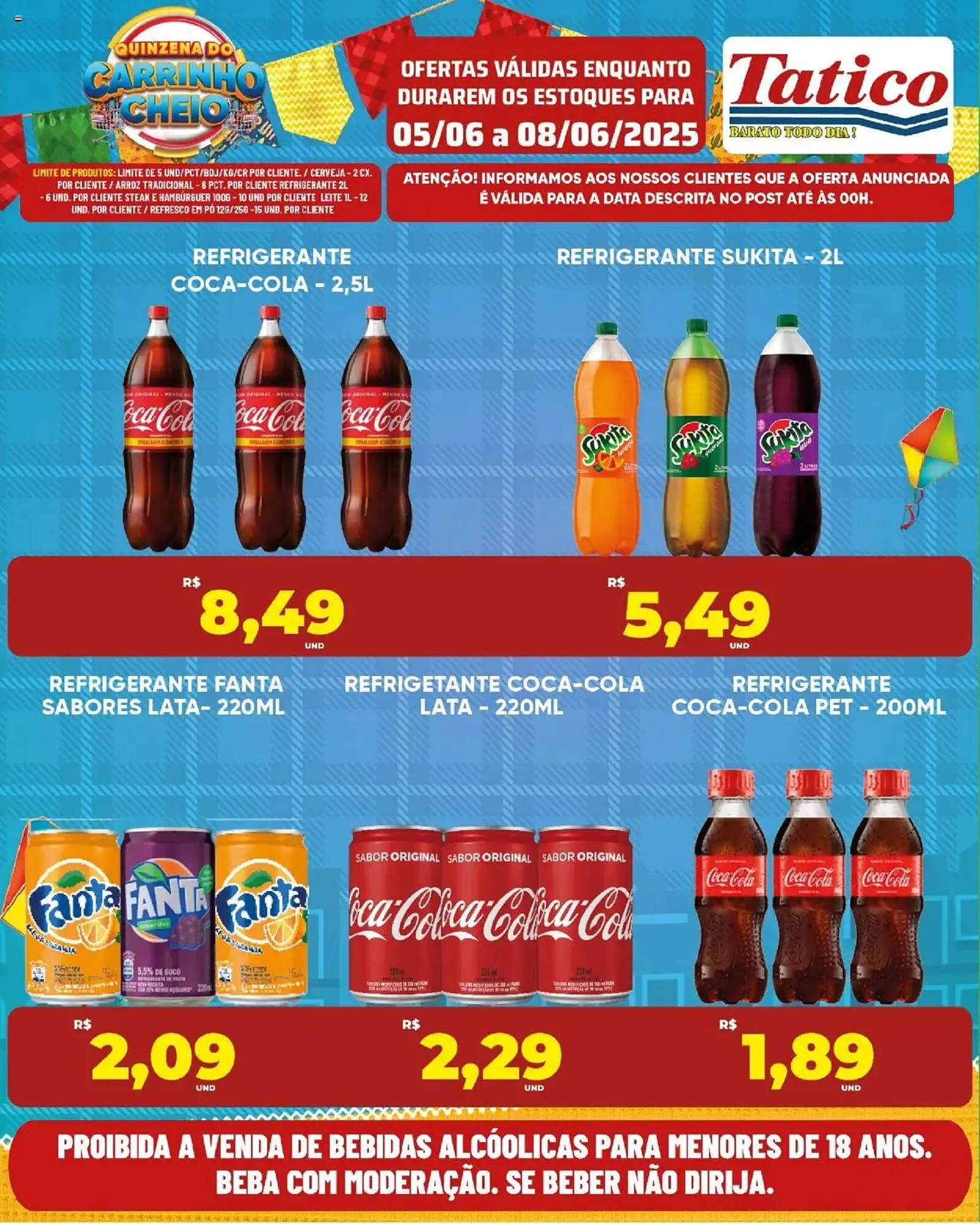 Encarte de Catálogo Tatico 5 de junho até 8 de junho 2025 - Pagina 1