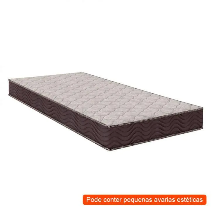 [OUTLET] Colchão Solteiro Airtech D28 (18X78X188) Marrom e Branco