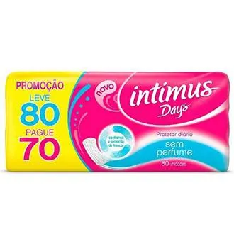 PROTETOR DIÁRIO INTIMUS DAYS SEM PERFUME LEVE 80 PAGUE 70