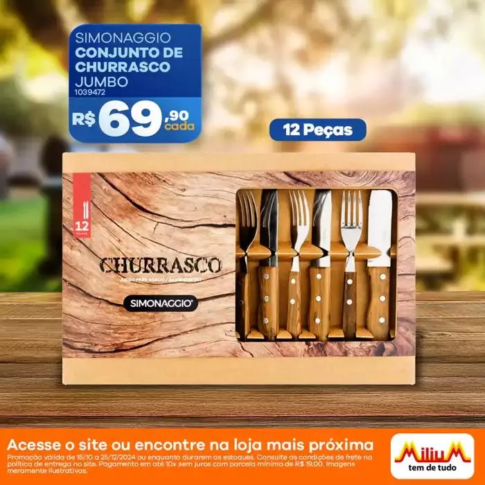 Encarte de Folheto De Ofertas Milium 28 de outubro até 25 de dezembro 2024 - Pagina 1