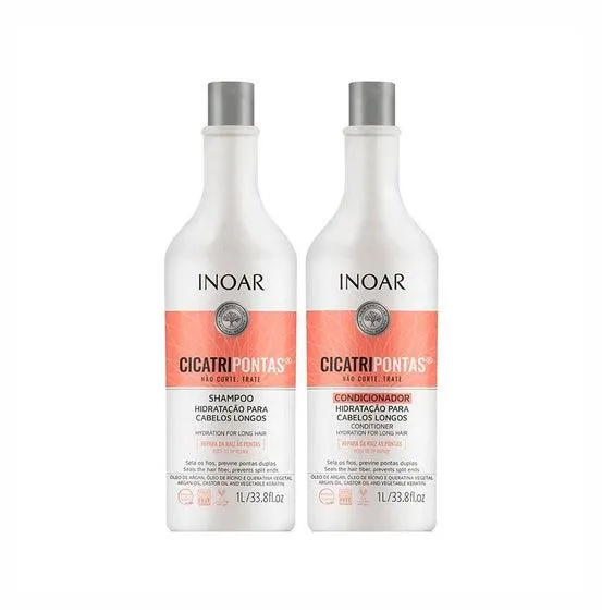 Kit Shampoo + Condicionador Inoar Cicatripontas 1L