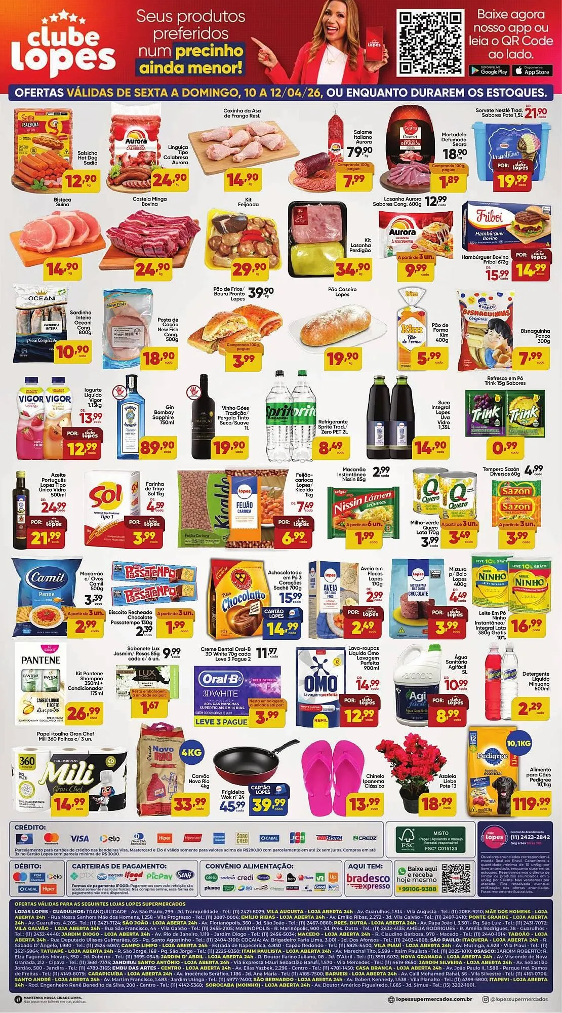 Encarte de Folheto Lopes Supermercados 10 de abril até 12 de abril 2026 - Pagina 2