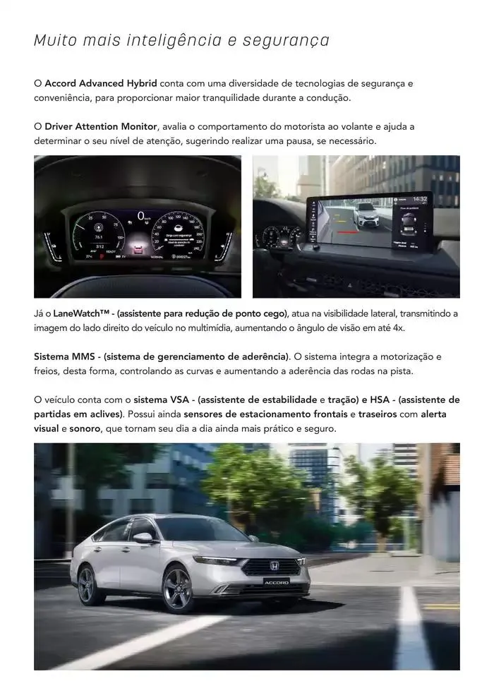 Encarte de Honda - Accord Híbrido 15 de outubro até 15 de outubro 2025 - Pagina 9