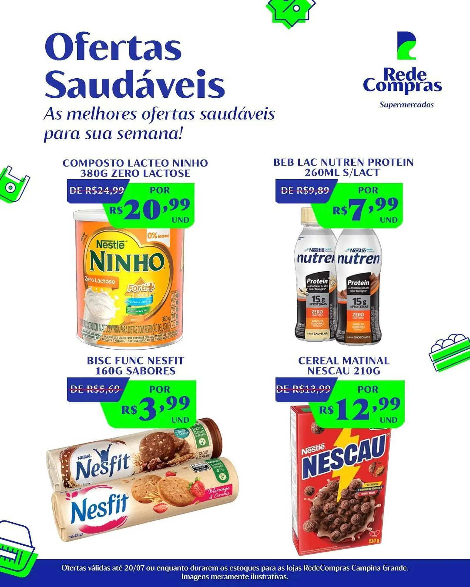 Encarte de Catálogo Rede Compras 17 de julho até 20 de julho 2025 - Pagina 1