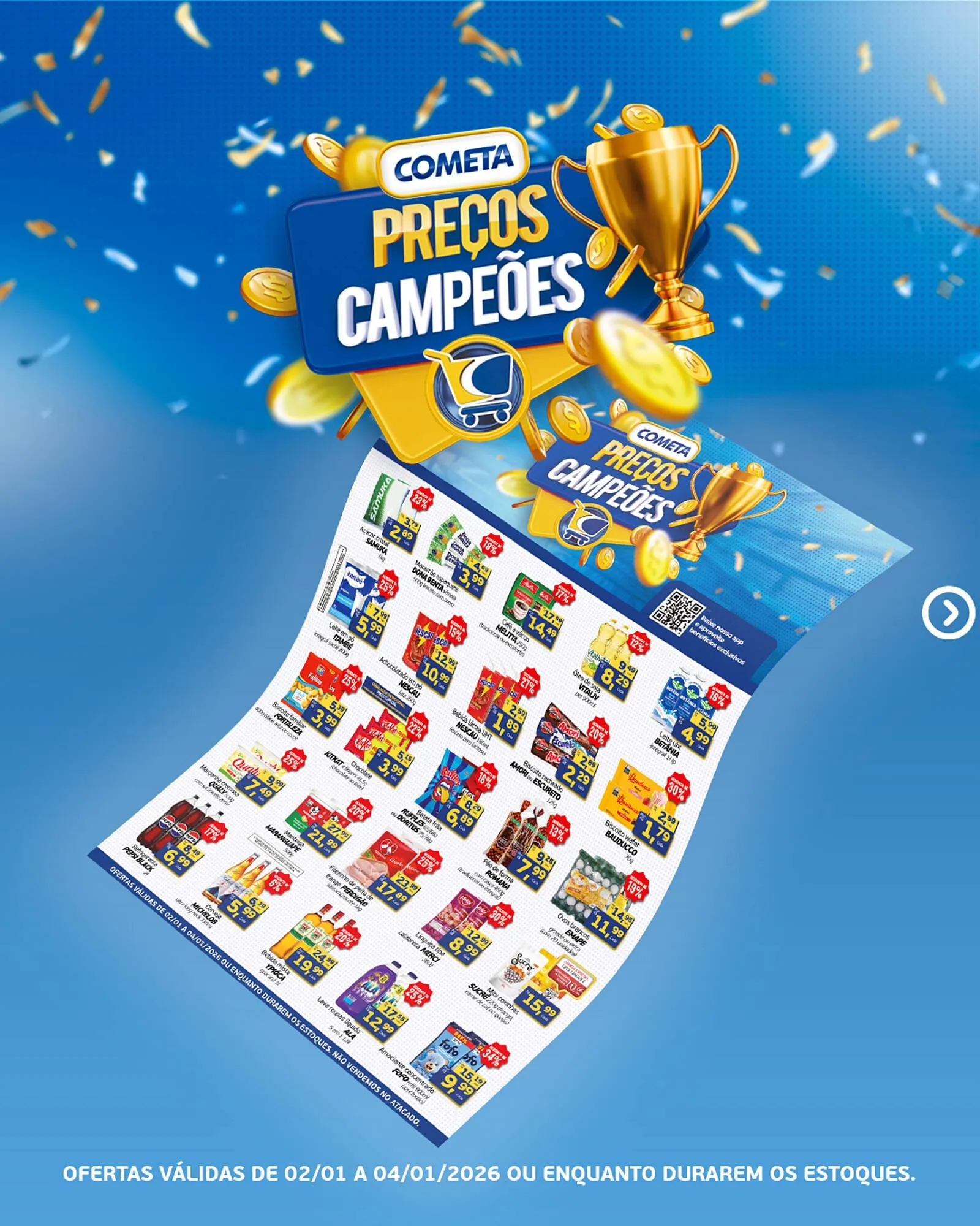 Encarte de Encarte Cometa Supermercados 2 de janeiro até 4 de janeiro 2026 - Pagina 1