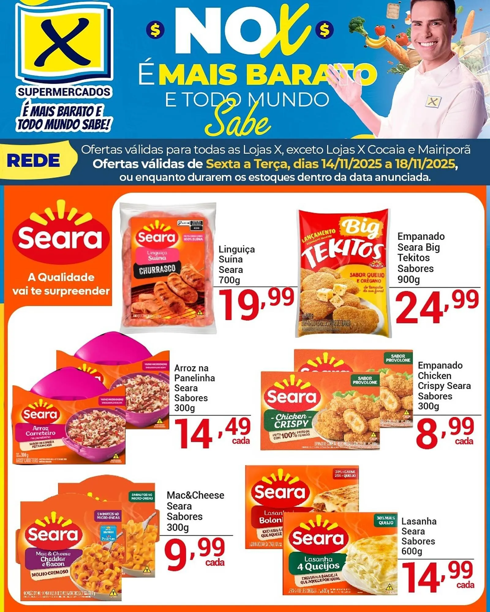 Encarte de Folheto X Supermercados 14 de novembro até 18 de novembro 2025 - Pagina 3