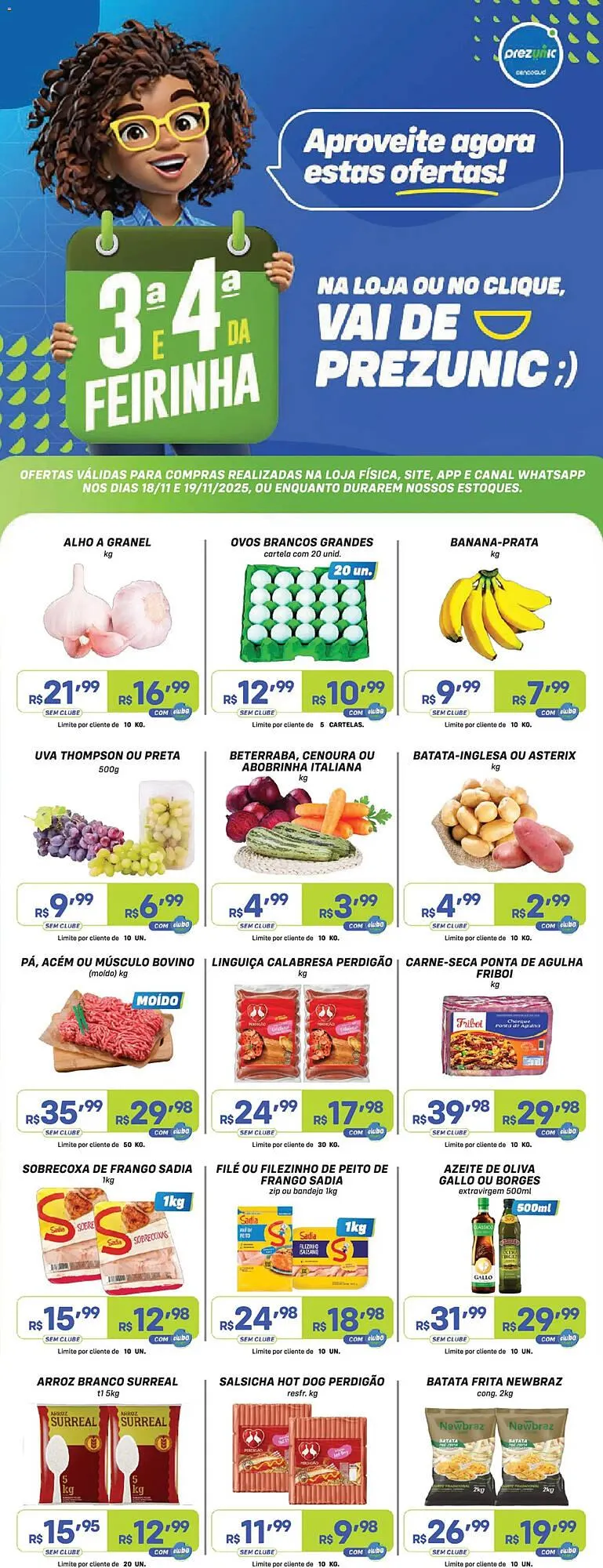 Encarte de Encarte Prezunic 18 de novembro até 19 de novembro 2025 - Pagina 1