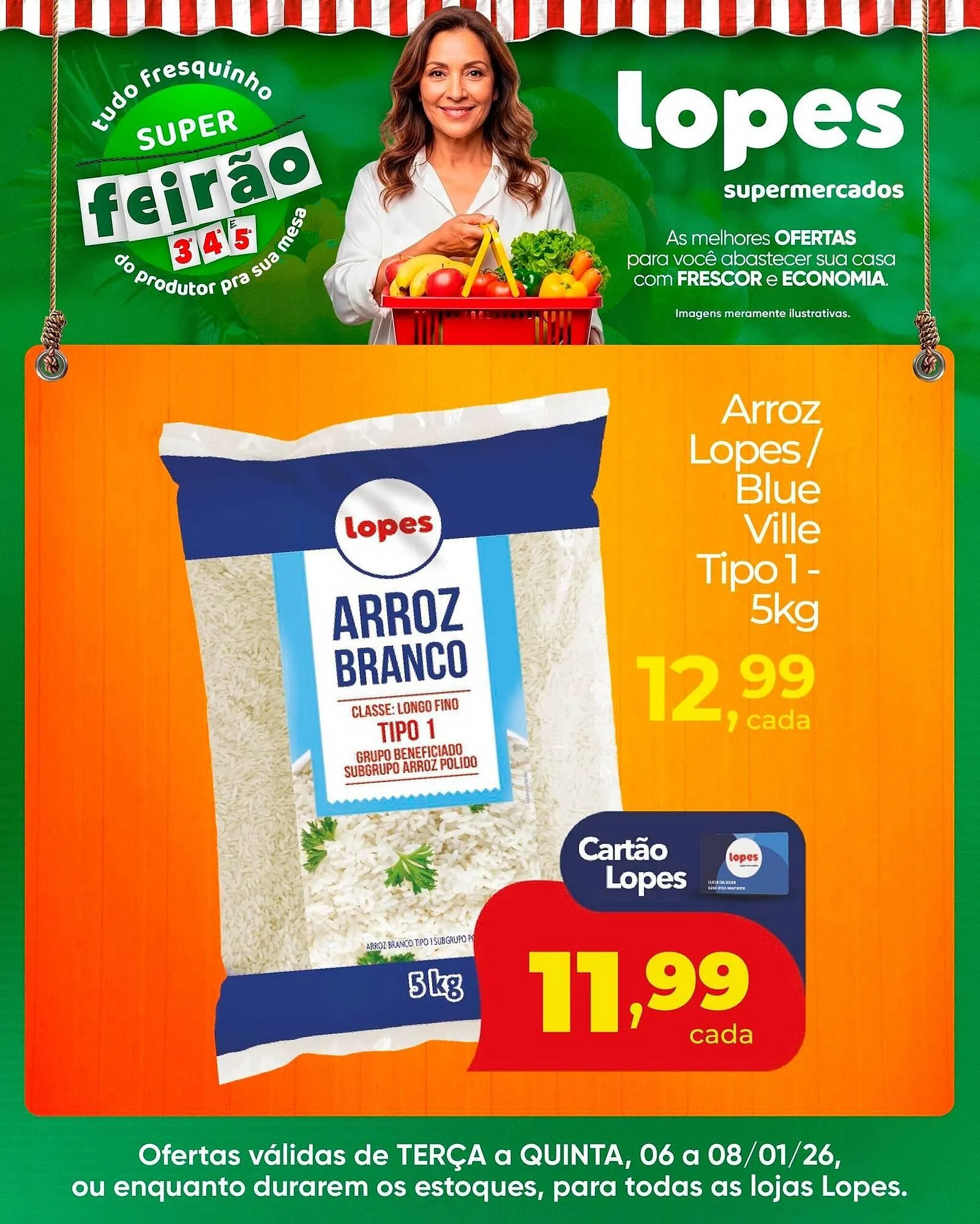 Encarte de Folheto Lopes Supermercados 7 de janeiro até 8 de janeiro 2026 - Pagina 1