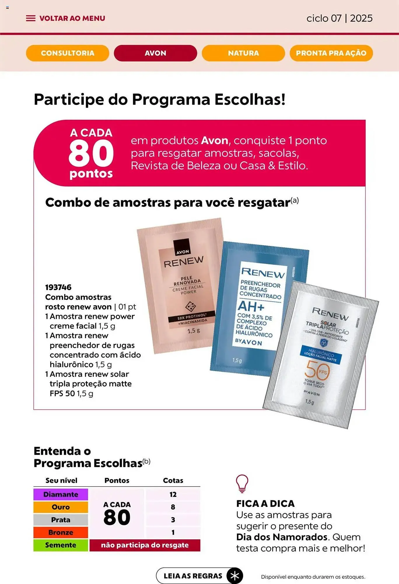 Encarte de Catálogo Avon 3 de abril até 1 de maio 2025 - Pagina 42