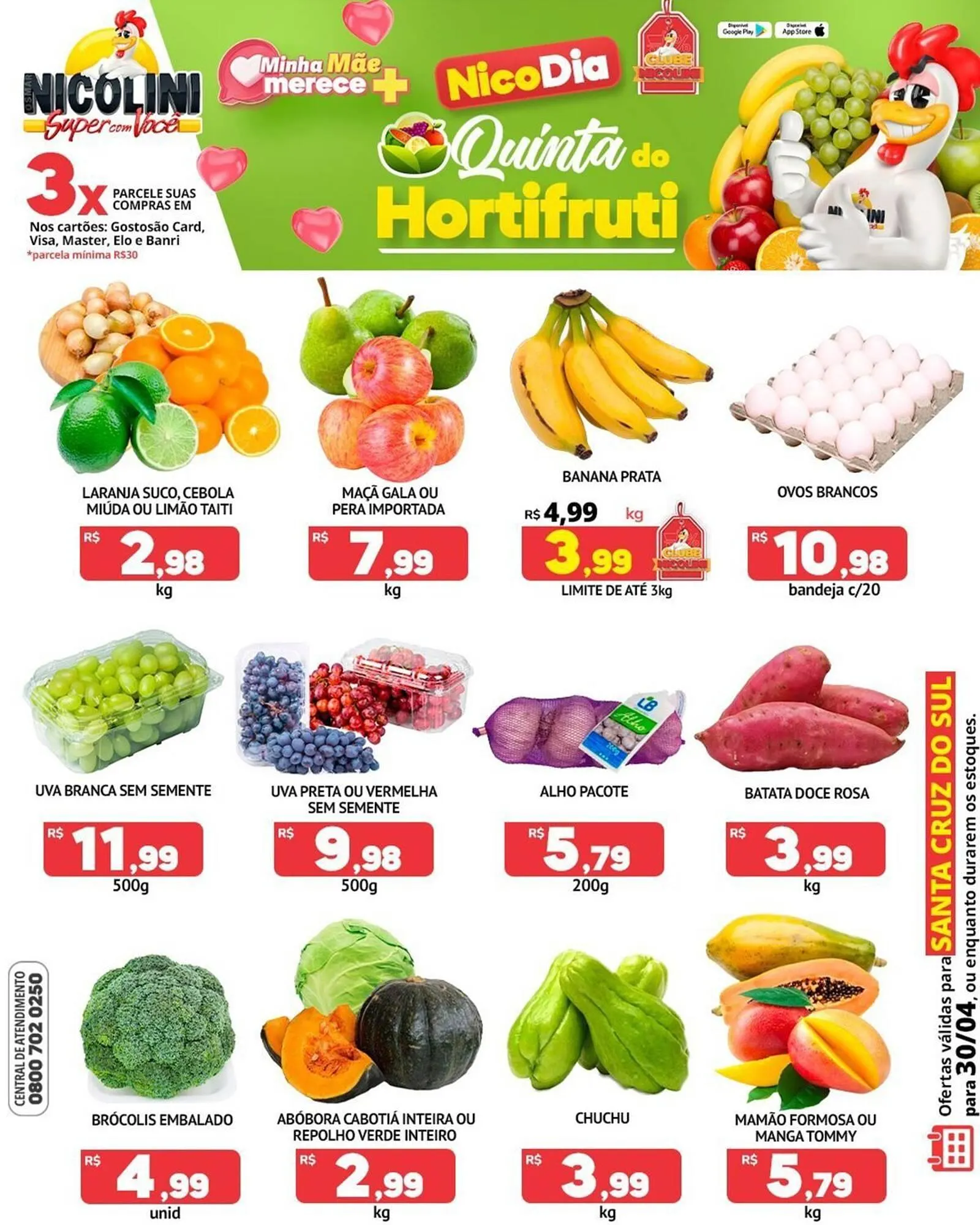 Encarte de Catálogo Super Nicolini 30 de abril até 30 de abril 2026 - Pagina 1