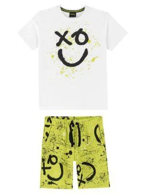 Conjunto Teen Menino Lemon Branco