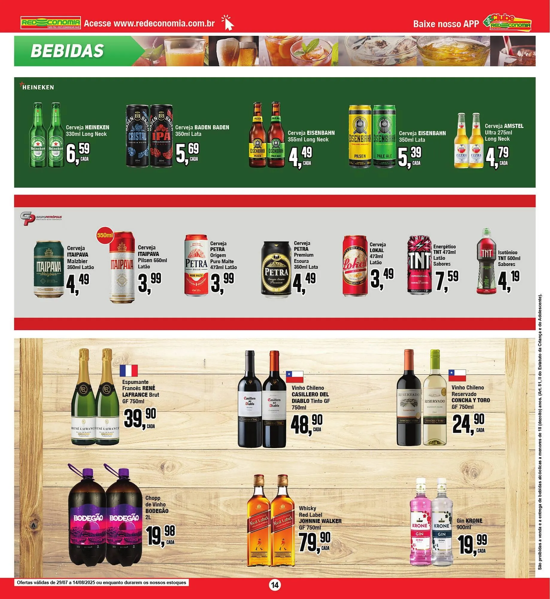 Encarte de Catálogo Rede Economia 1 de agosto até 3 de agosto 2025 - Pagina 14