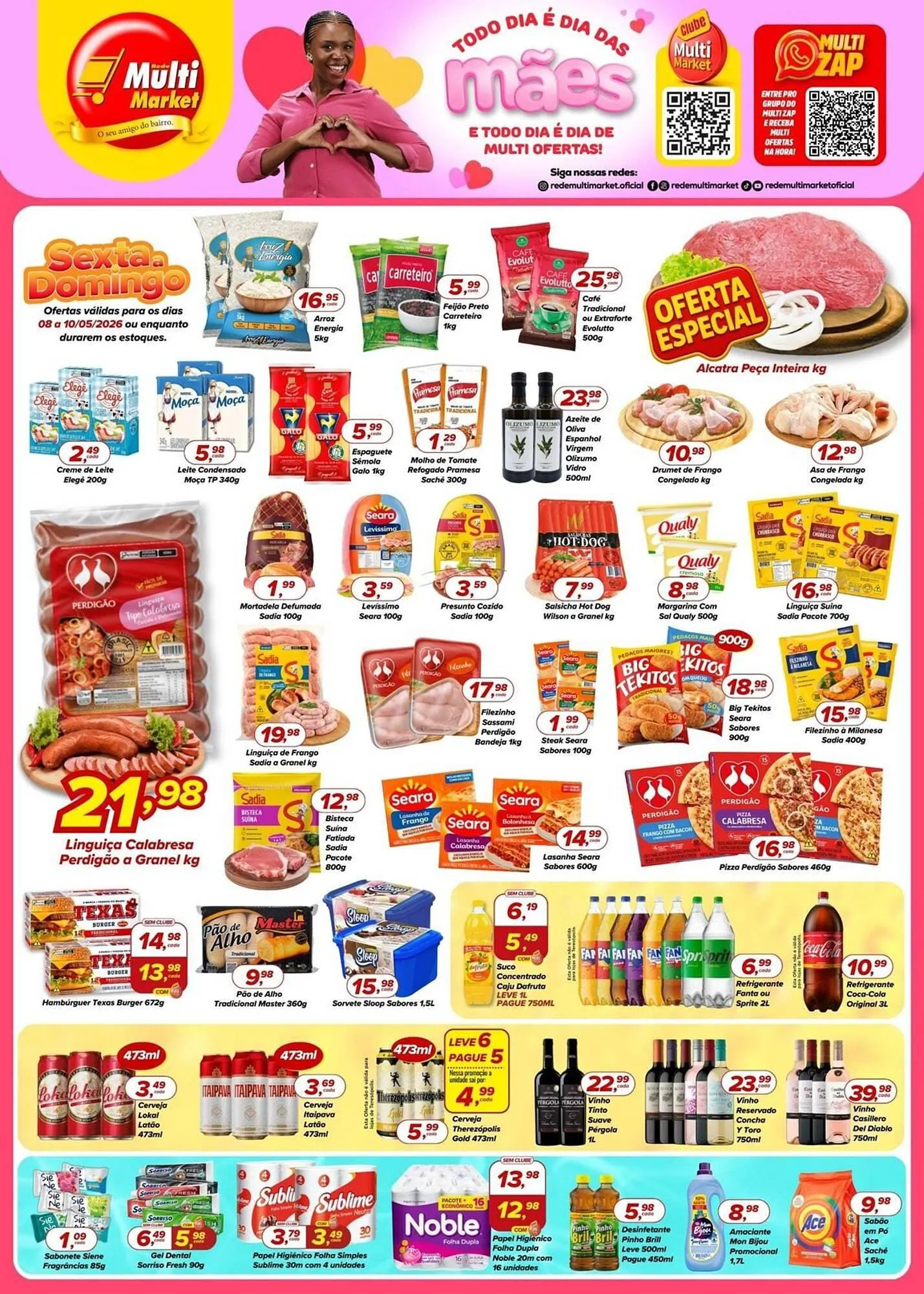 Encarte de Encarte Rede Multi Market 8 de maio até 10 de maio 2026 - Pagina 1