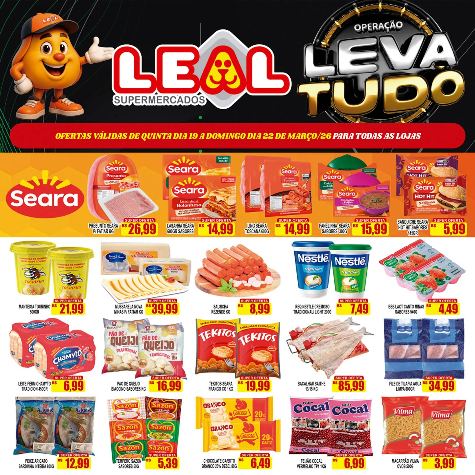 Encarte de Folheto Supermercado leal 19 de março até 22 de março 2026 - Pagina 4