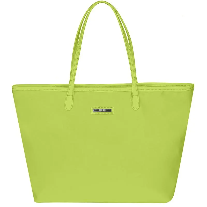 Bolsa Shopper Verde Limão Nylon Universitária