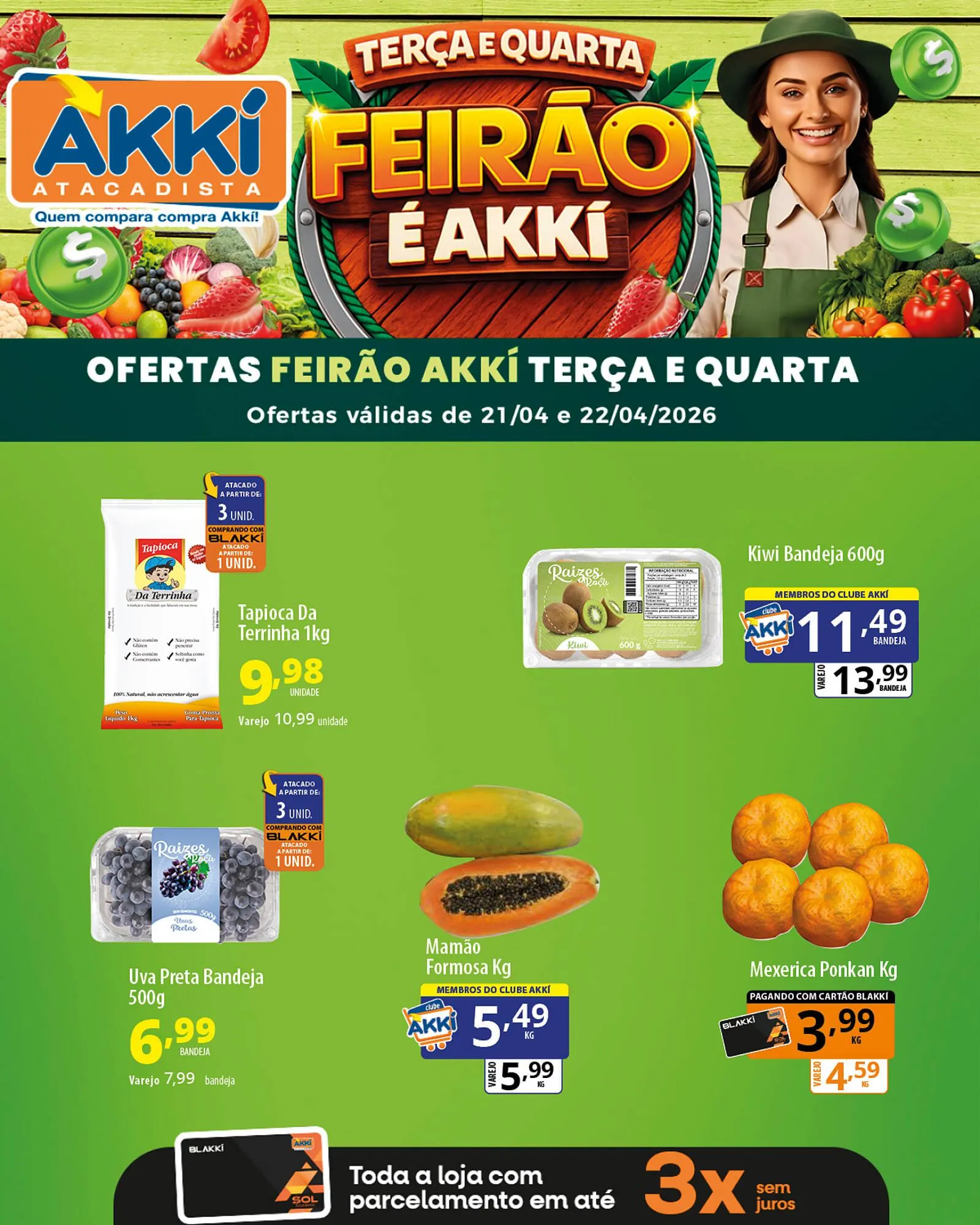 Encarte de Folheto Akki Atacadista 20 de abril até 22 de abril 2026 - Pagina 2