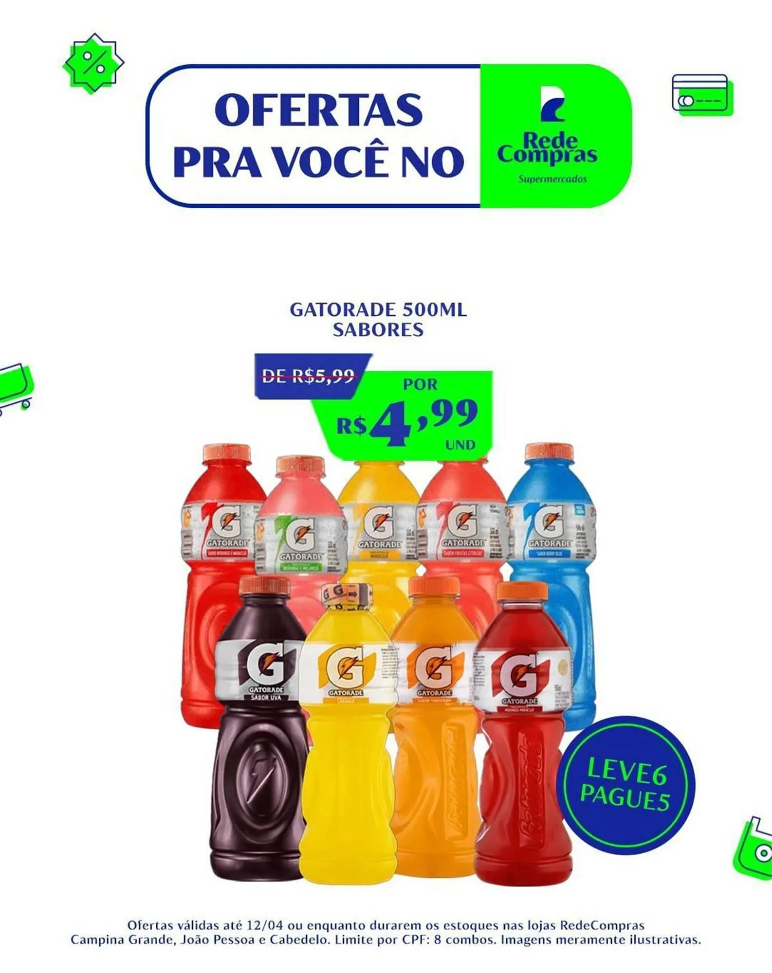 Encarte de Encarte Rede Compras 8 de abril até 12 de abril 2026 - Pagina 1