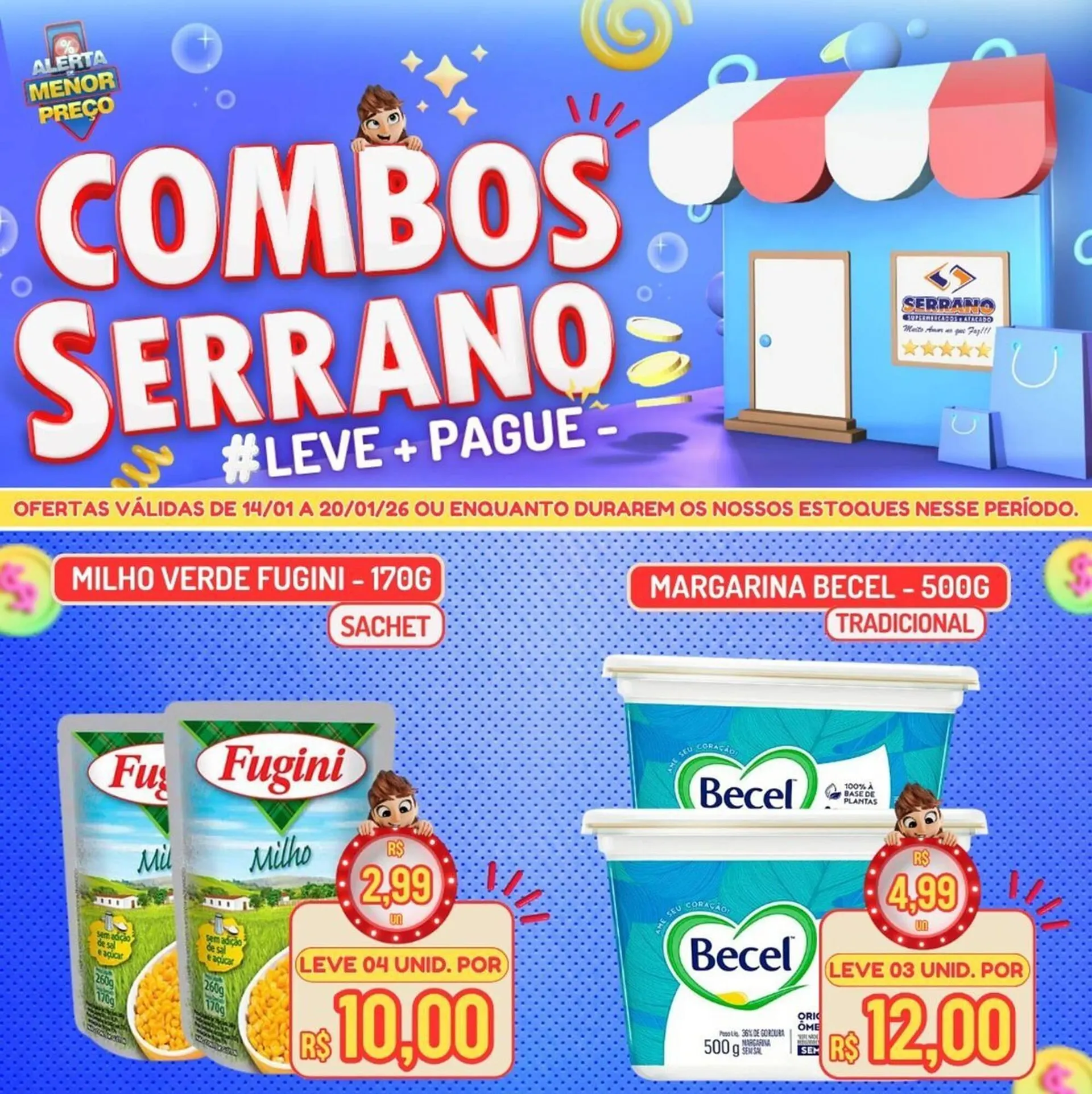 Encarte de Catálogo Serrano Supermercado 14 de janeiro até 20 de janeiro 2026 - Pagina 8