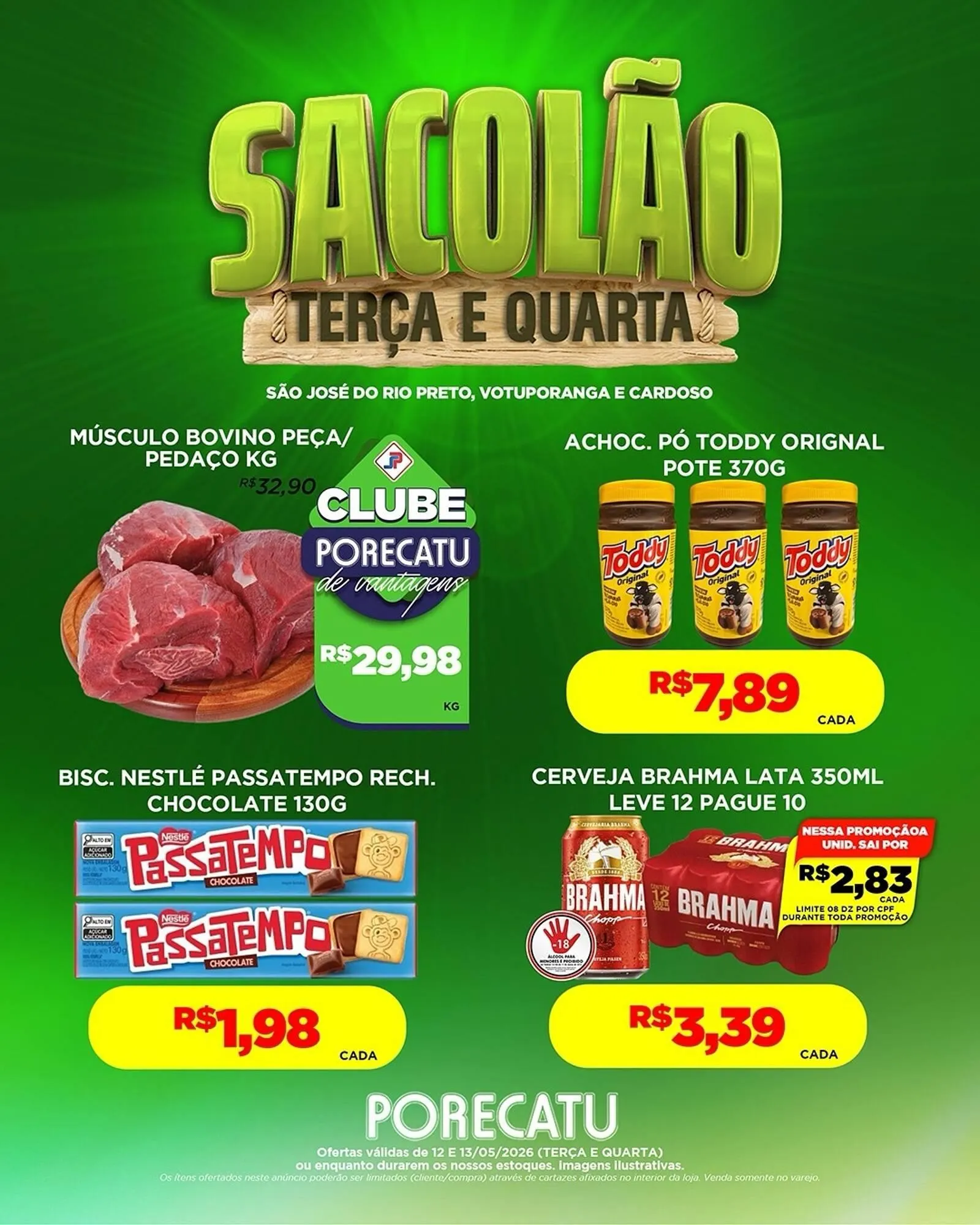 Encarte de Catálogo Supermercado Porecatu 12 de maio até 13 de maio 2026 - Pagina 2