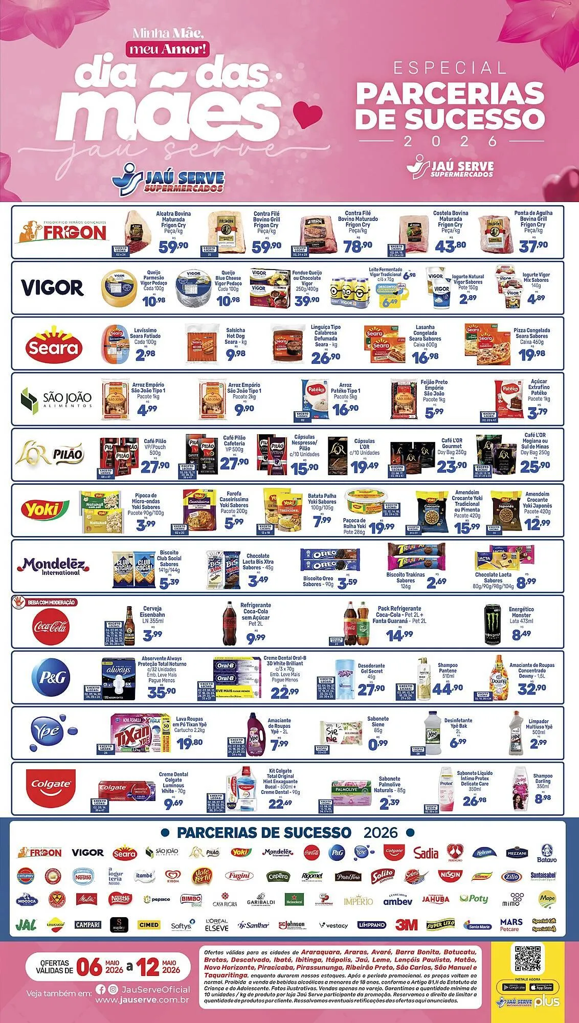 Encarte de Catálogo Supermercados Jau Serve 6 de maio até 12 de maio 2026 - Pagina 1