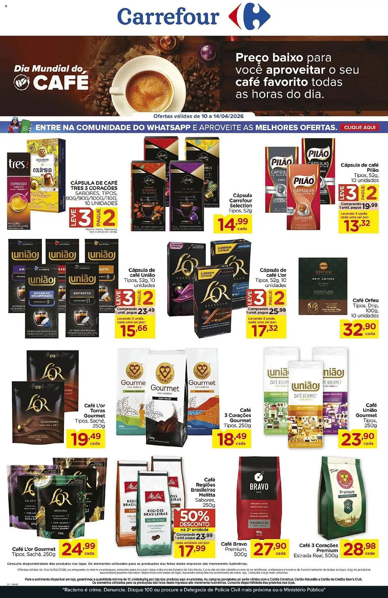 Encarte de Folheto Carrefour 10 de abril até 14 de abril 2026 - Pagina 1