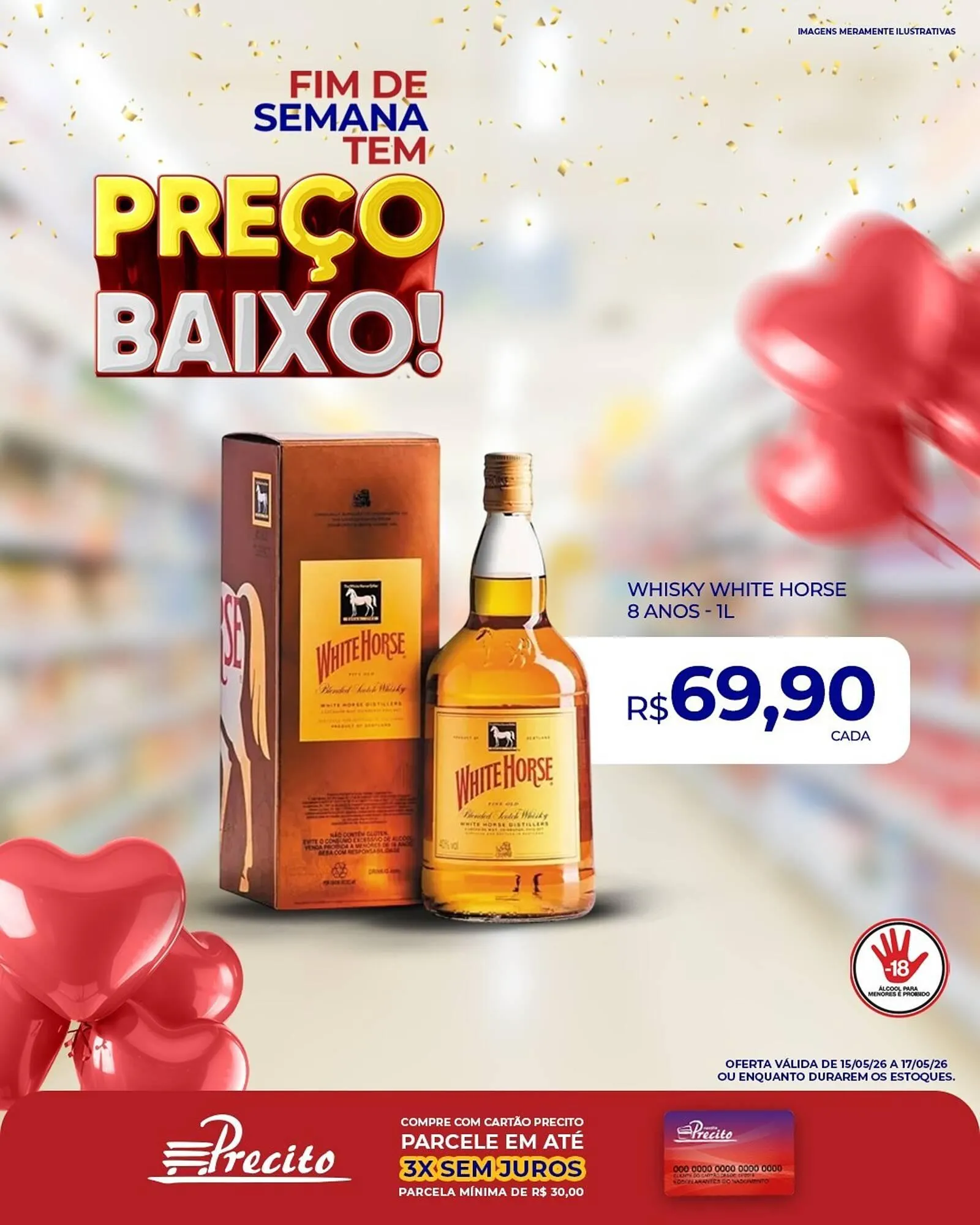 Encarte de Catálogo Supermercado Precito 15 de maio até 17 de maio 2026 - Pagina 1