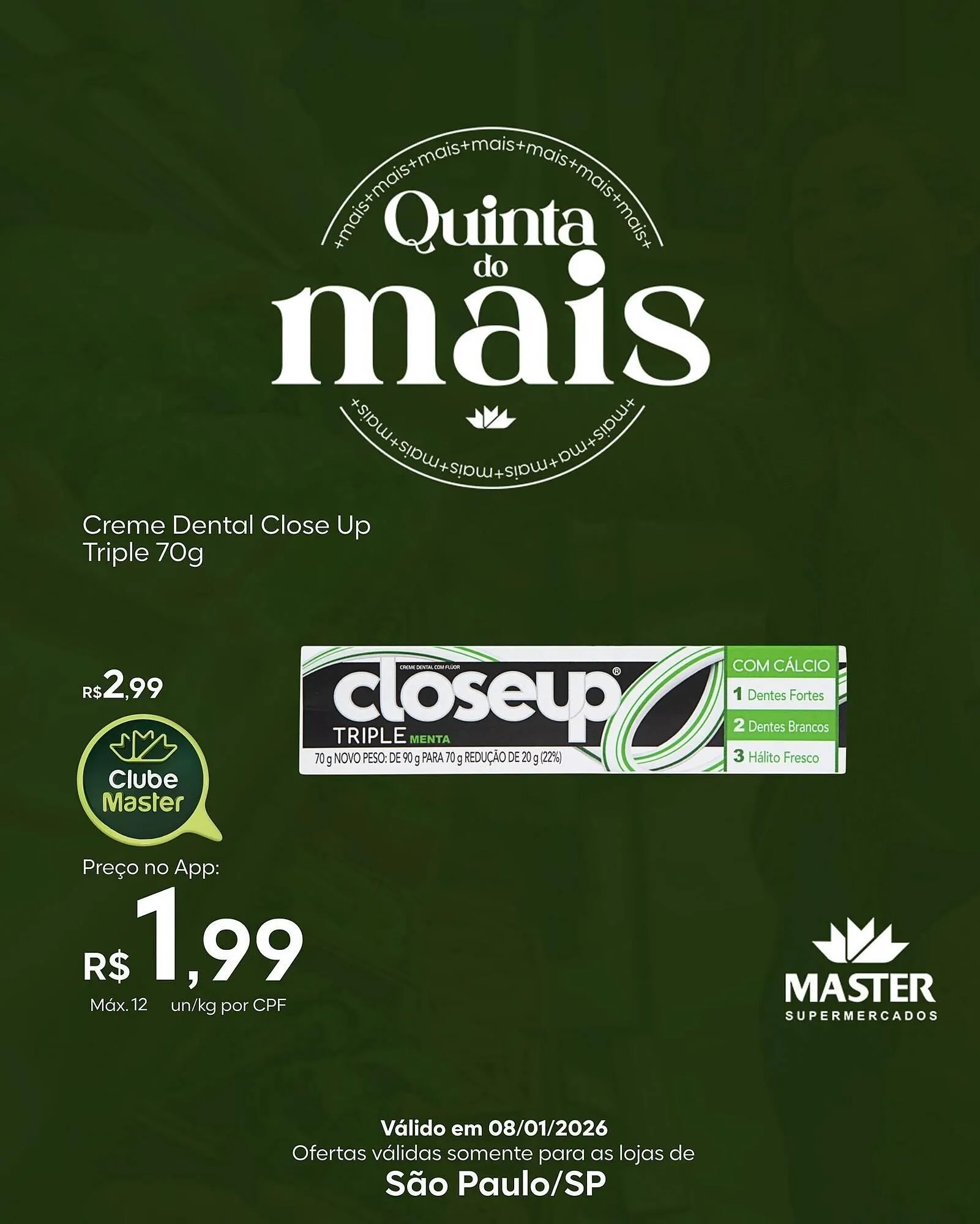 Encarte de Folheto Master Supermercados 8 de janeiro até 8 de janeiro 2026 - Pagina 3