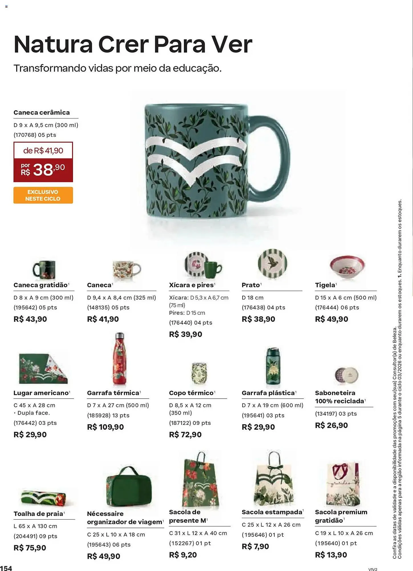 Encarte de Catálogo Natura 4 de fevereiro até 25 de fevereiro 2026 - Pagina 154