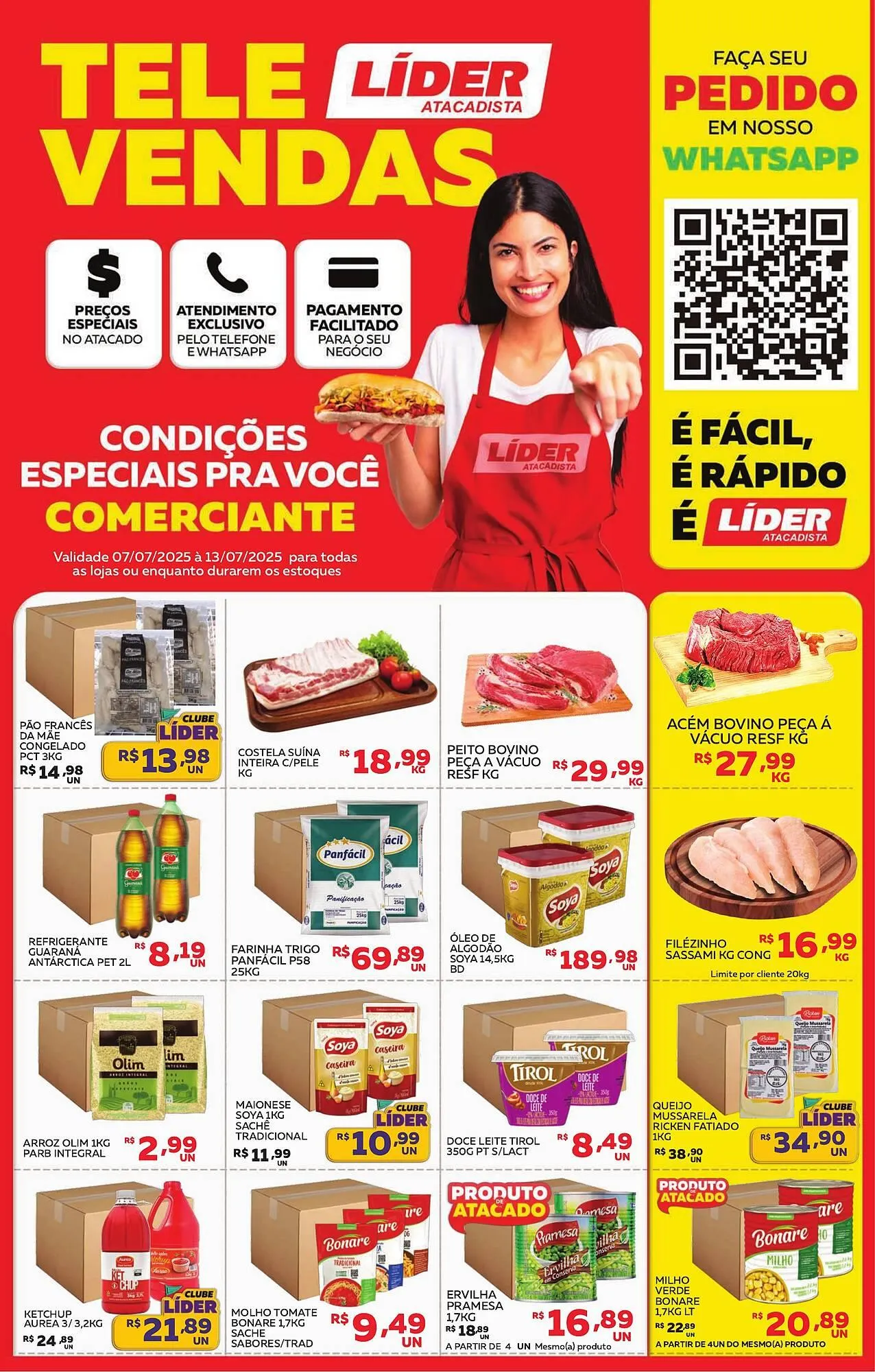 Encarte de Catálogo Lider Atacadista 7 de julho até 13 de julho 2025 - Pagina 1