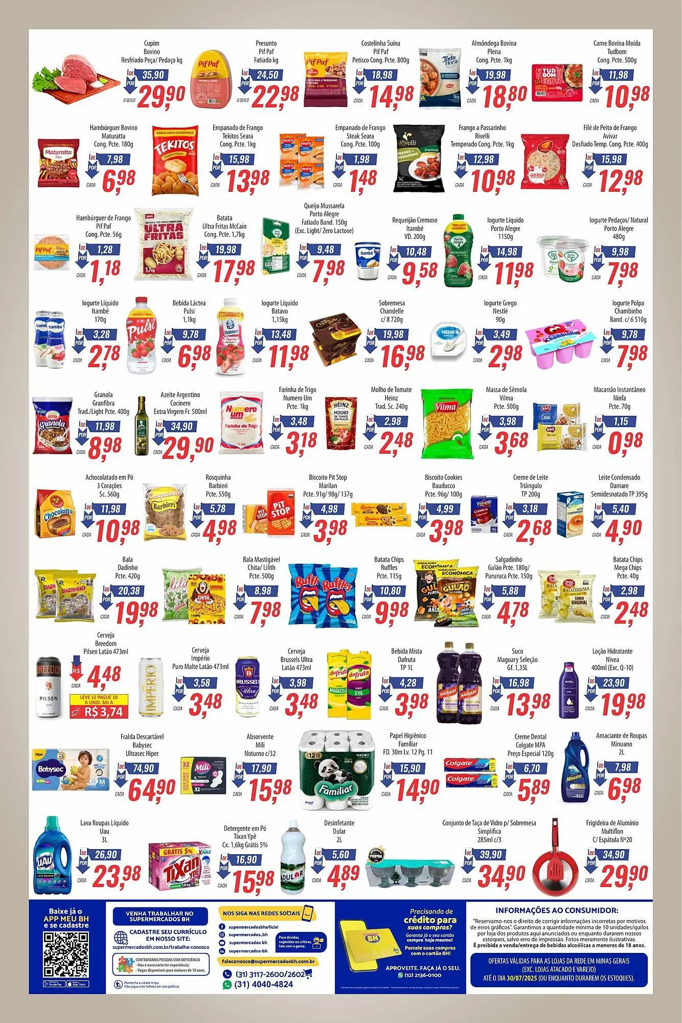 Encarte de Catálogo Supermercados BH 16 de julho até 30 de julho 2025 - Pagina 2