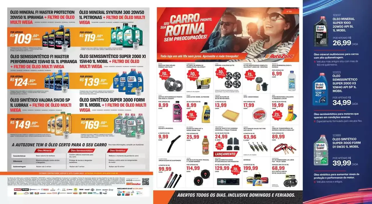 Encarte de Folheto De Ofertas AutoZone 17 de fevereiro até 16 de março 2025 - Pagina 1