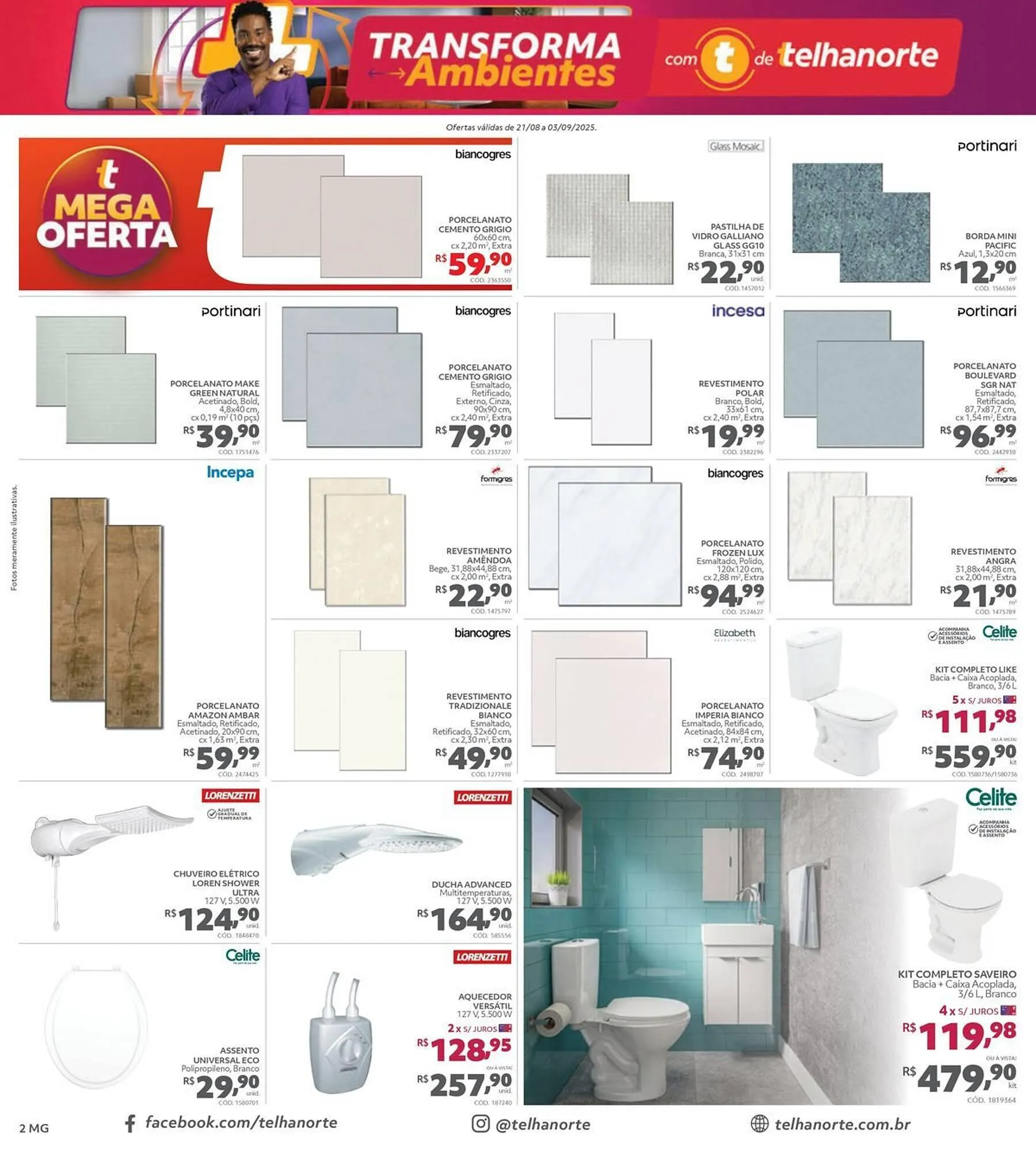 Encarte de Catálogo Telhanorte 21 de agosto até 3 de setembro 2025 - Pagina 2