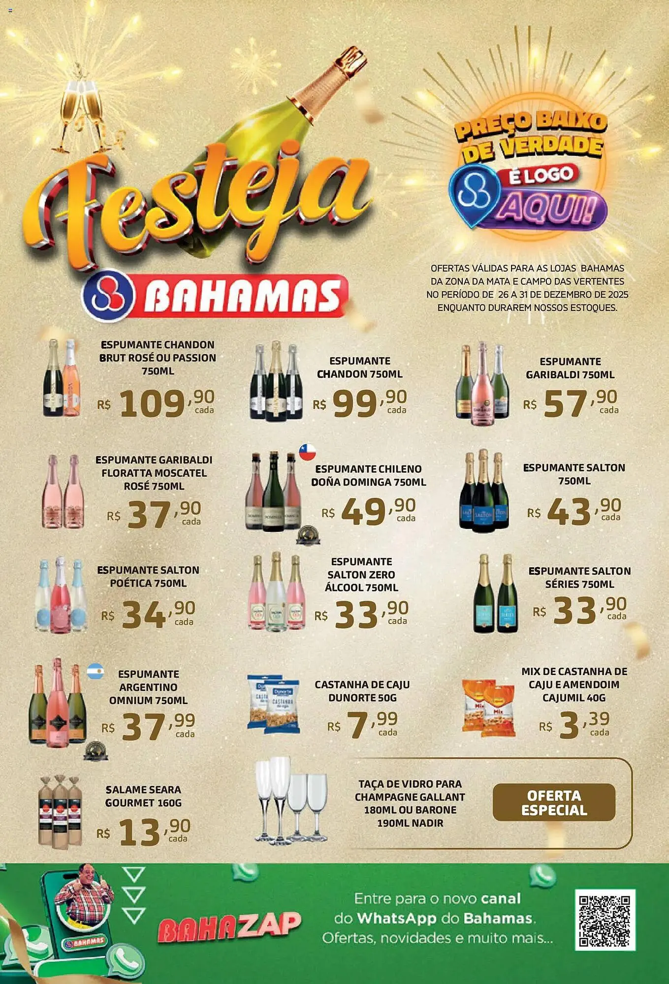 Encarte de Catálogo Bahamas Supermercados 26 de dezembro até 31 de dezembro 2025 - Pagina 1