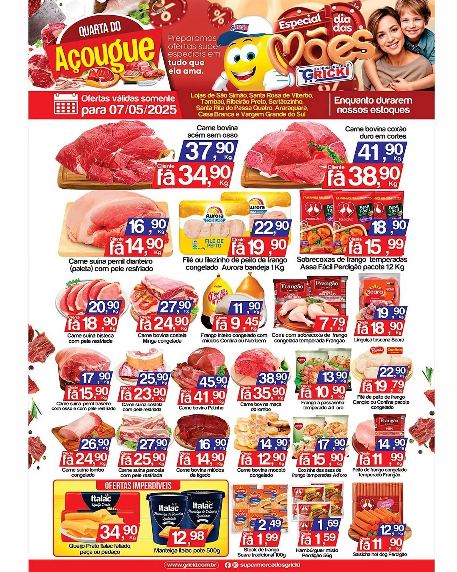 Encarte de Catálogo Supermercados Gricki 7 de maio até 7 de maio 2025 - Pagina 1