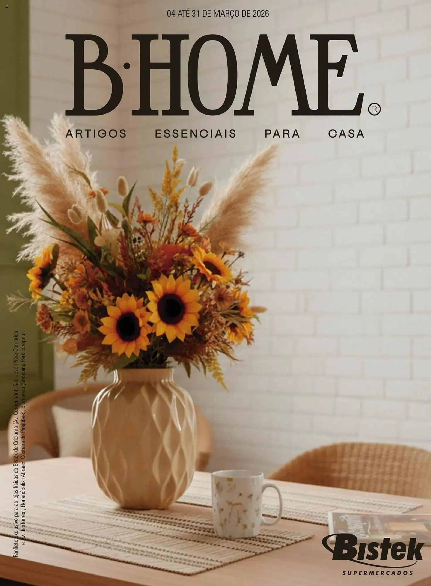 Encarte de Encarte Bistek Supermercados 4 de março até 31 de março 2026 - Pagina 1