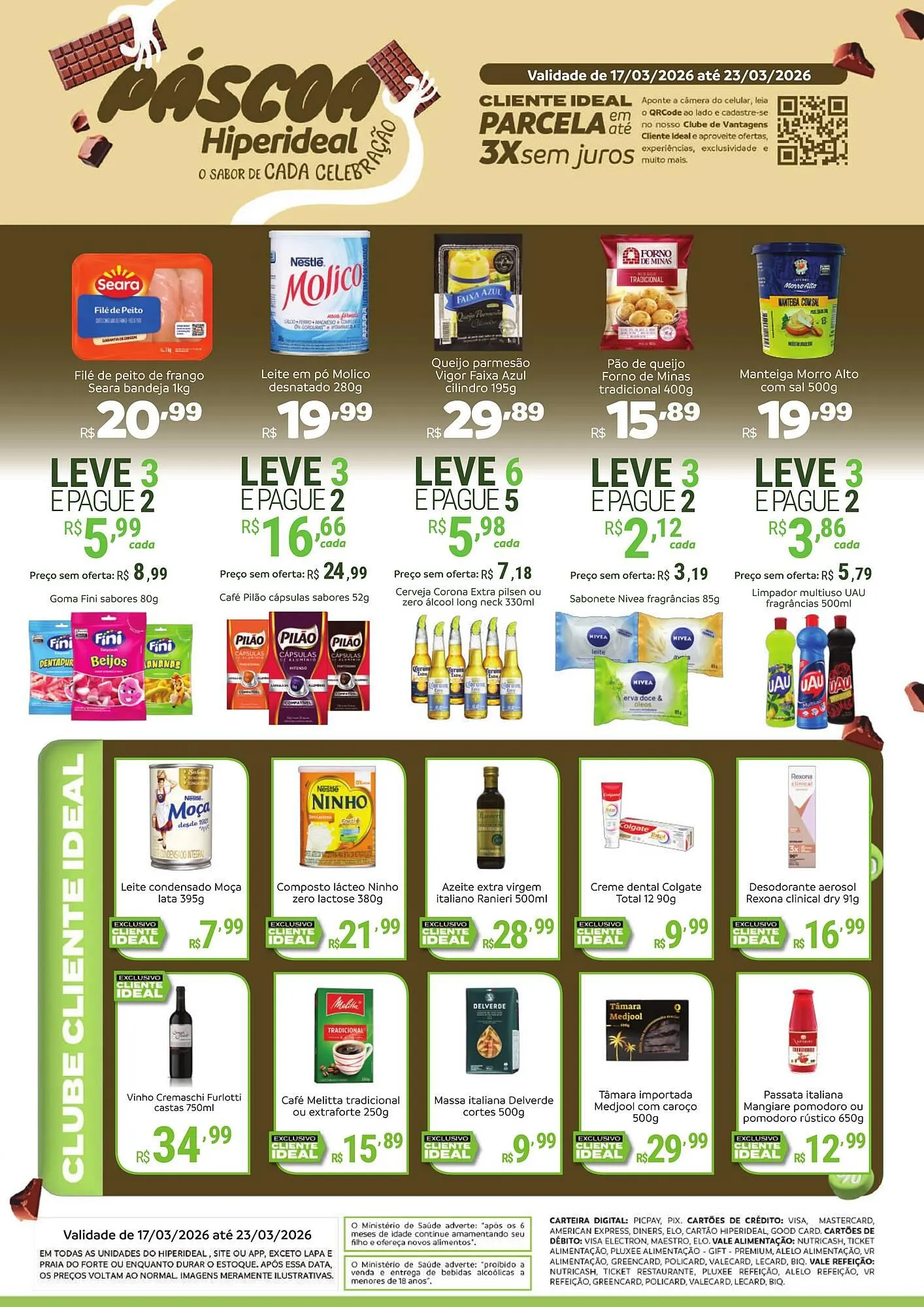 Encarte de Catálogo Hiperideal Supermercados 17 de março até 23 de março 2026 - Pagina 1