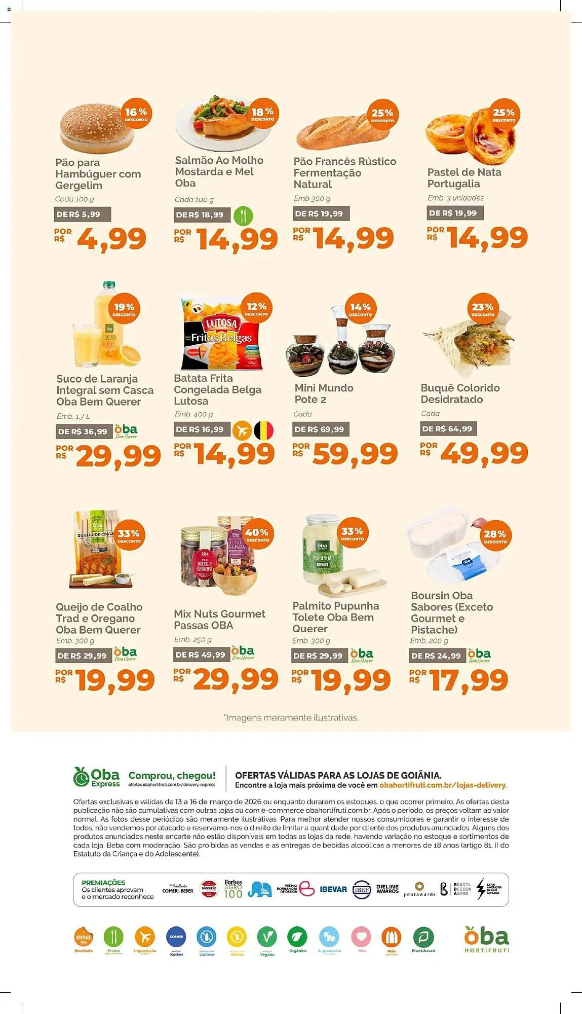 Encarte de Folheto Oba Hortifruti 13 de março até 16 de março 2026 - Pagina 7