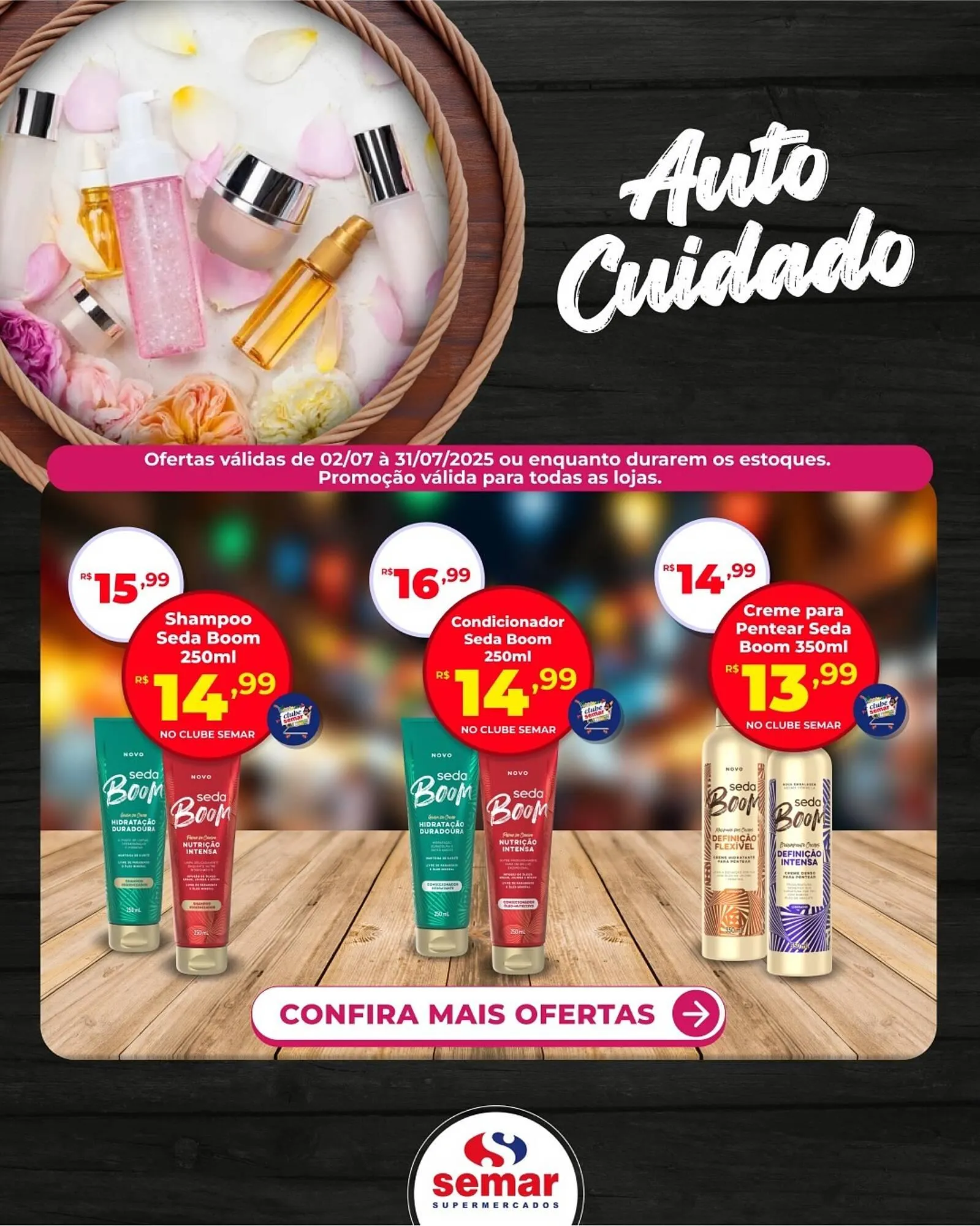 Encarte de Catálogo Semar Supermercado 10 de julho até 31 de julho 2025 - Pagina 1