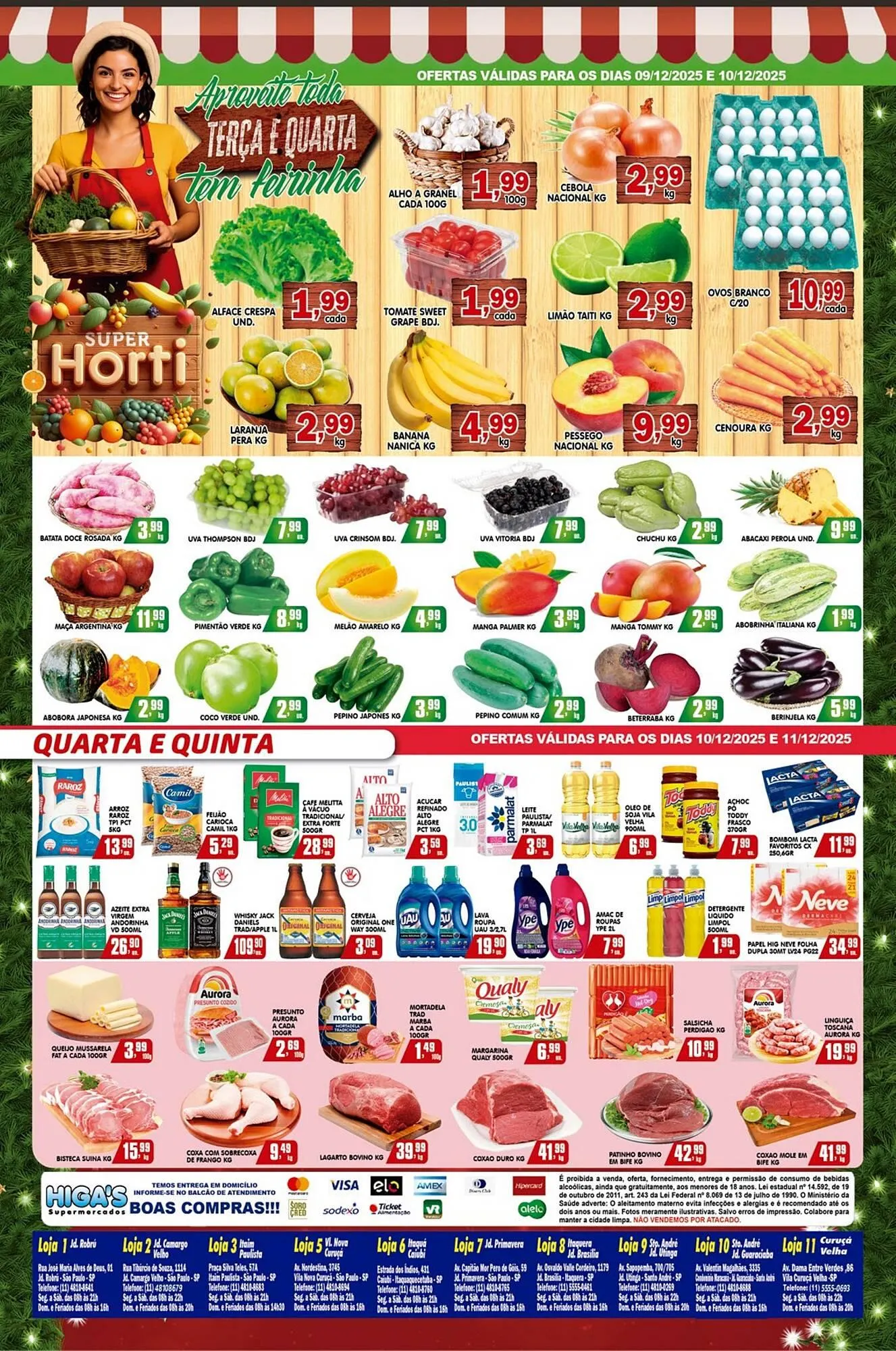 Encarte de Folheto Higa's Supermercado 10 de dezembro até 16 de dezembro 2025 - Pagina 3