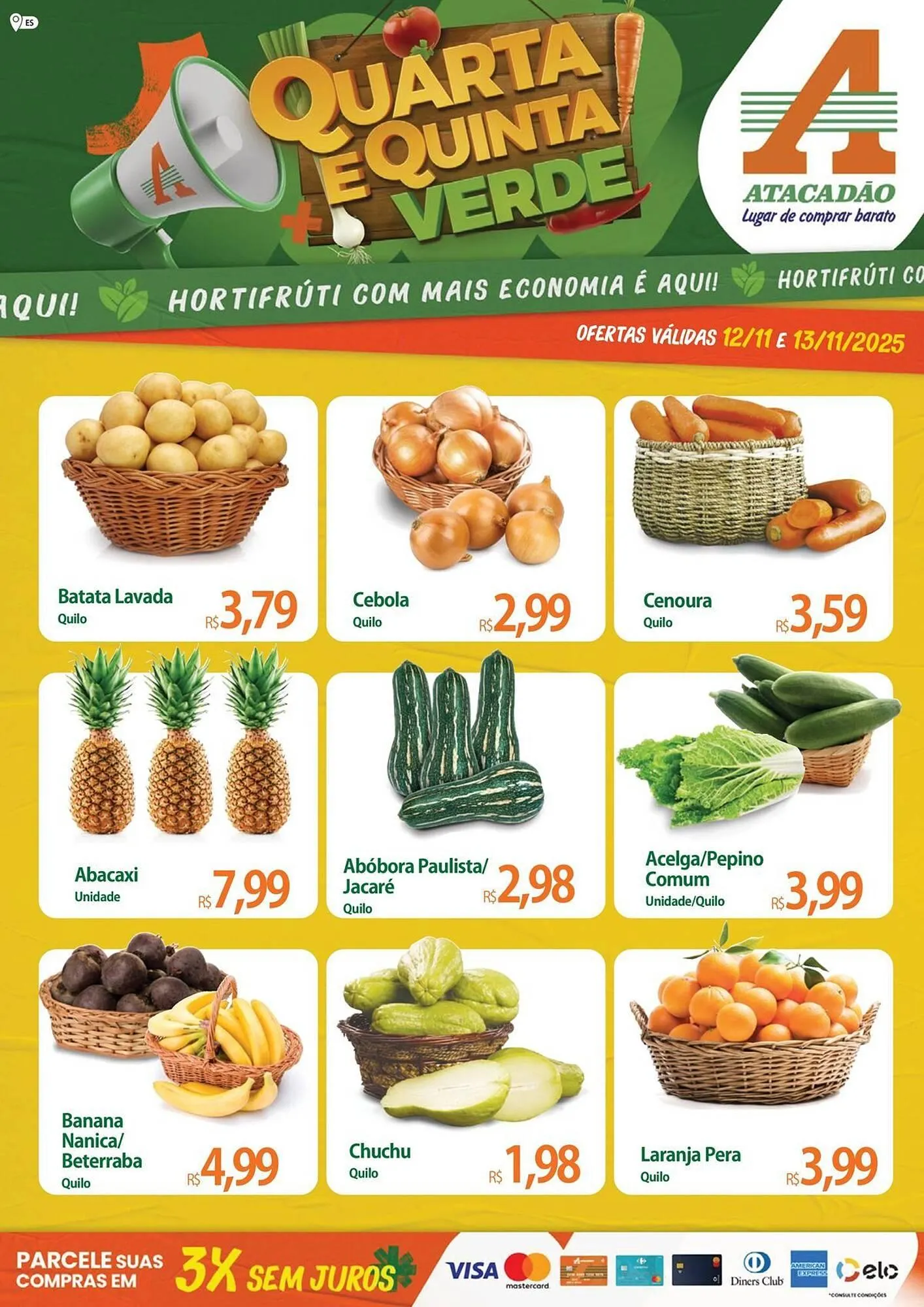 Encarte de Folheto Atacadão 12 de novembro até 13 de novembro 2025 - Pagina 1