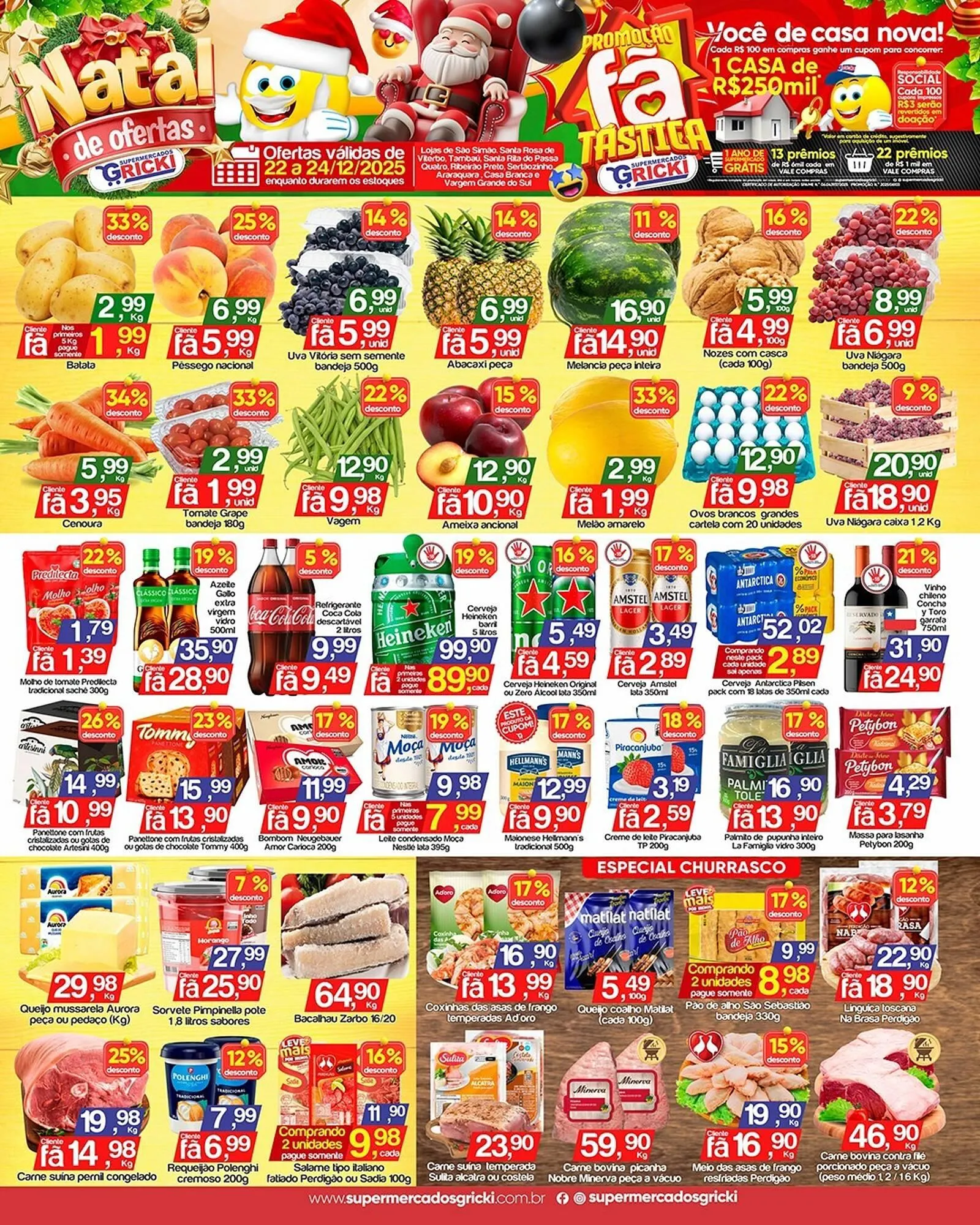 Encarte de Catálogo Supermercados Gricki 22 de dezembro até 24 de dezembro 2025 - Pagina 1