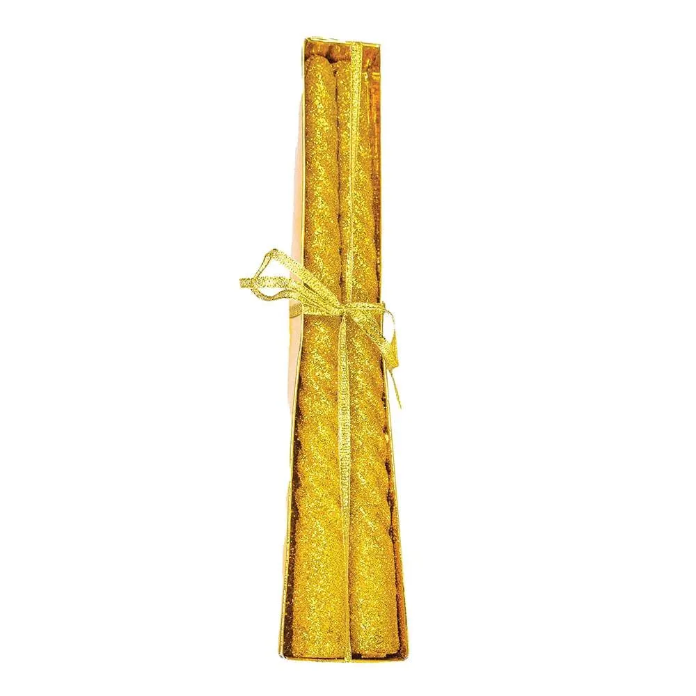 Vela Castiçal Winth com 2 Unidades Dourado 25cm