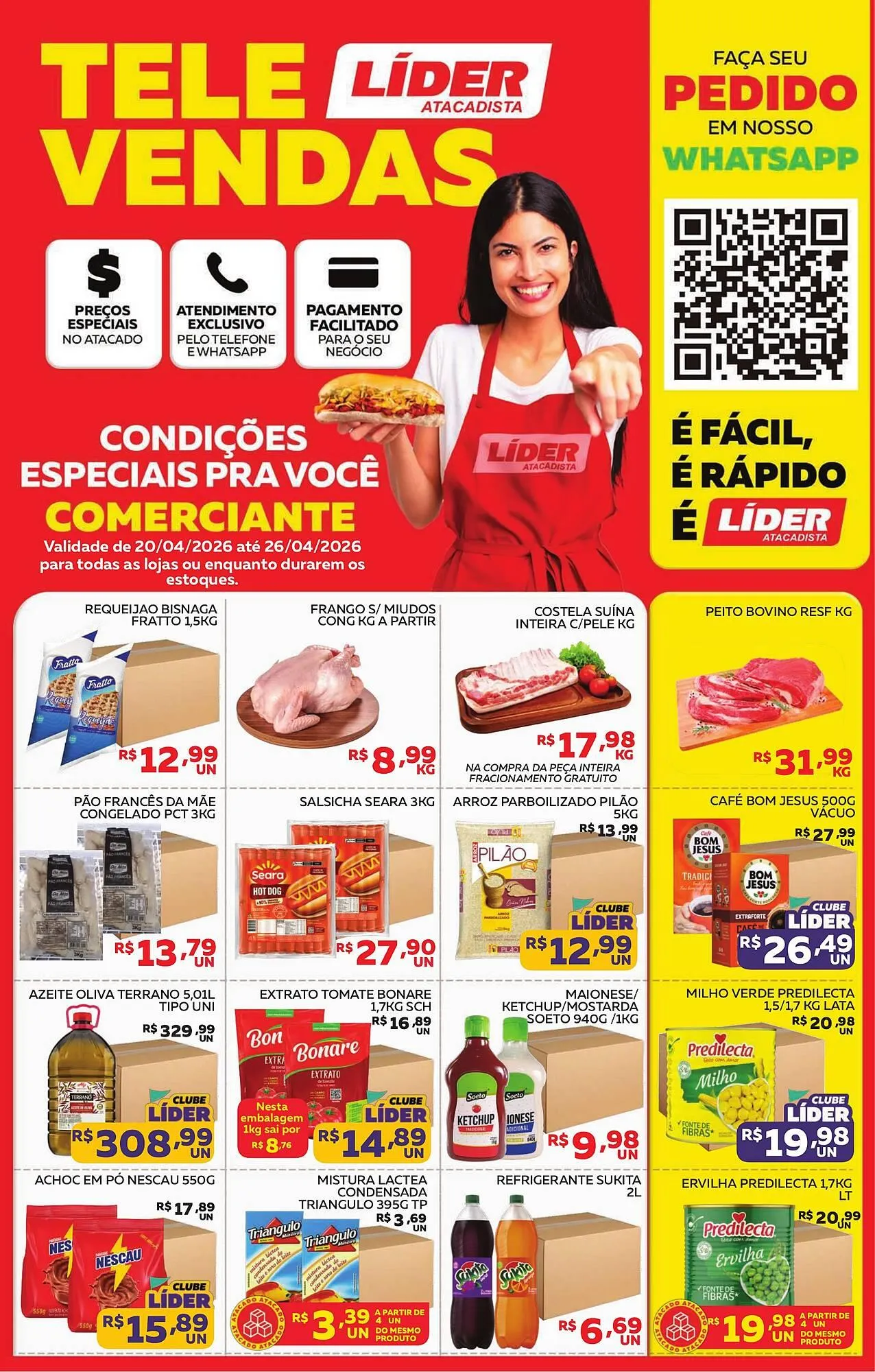 Encarte de Encarte Lider Atacadista 20 de abril até 26 de abril 2026 - Pagina 1