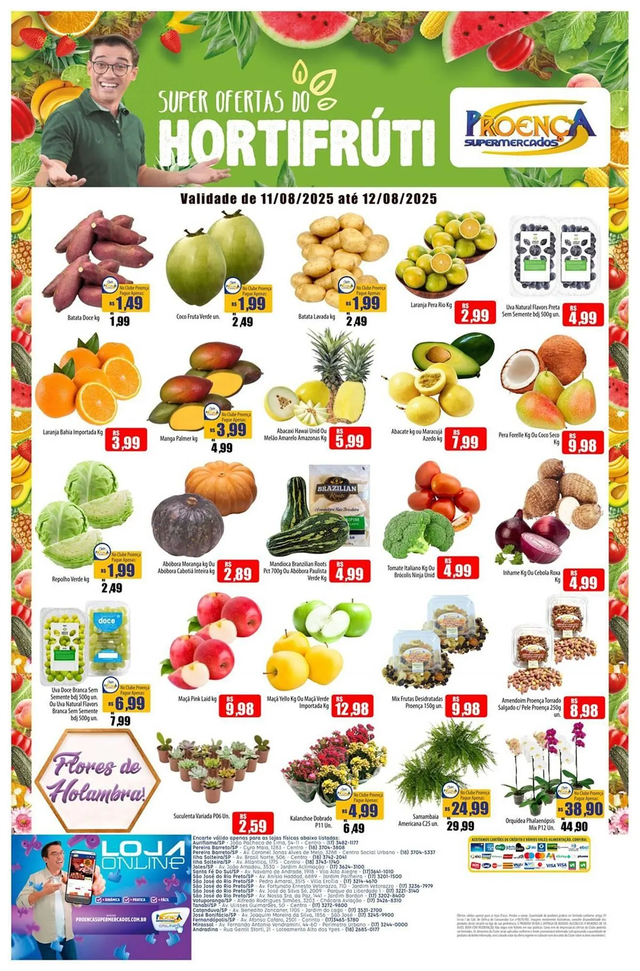 Encarte de Catálogo Proença Supermercados 11 de agosto até 12 de agosto 2025 - Pagina 1