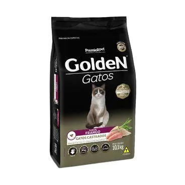Ração Golden Gatos Castrados - Frango 10,1 kg