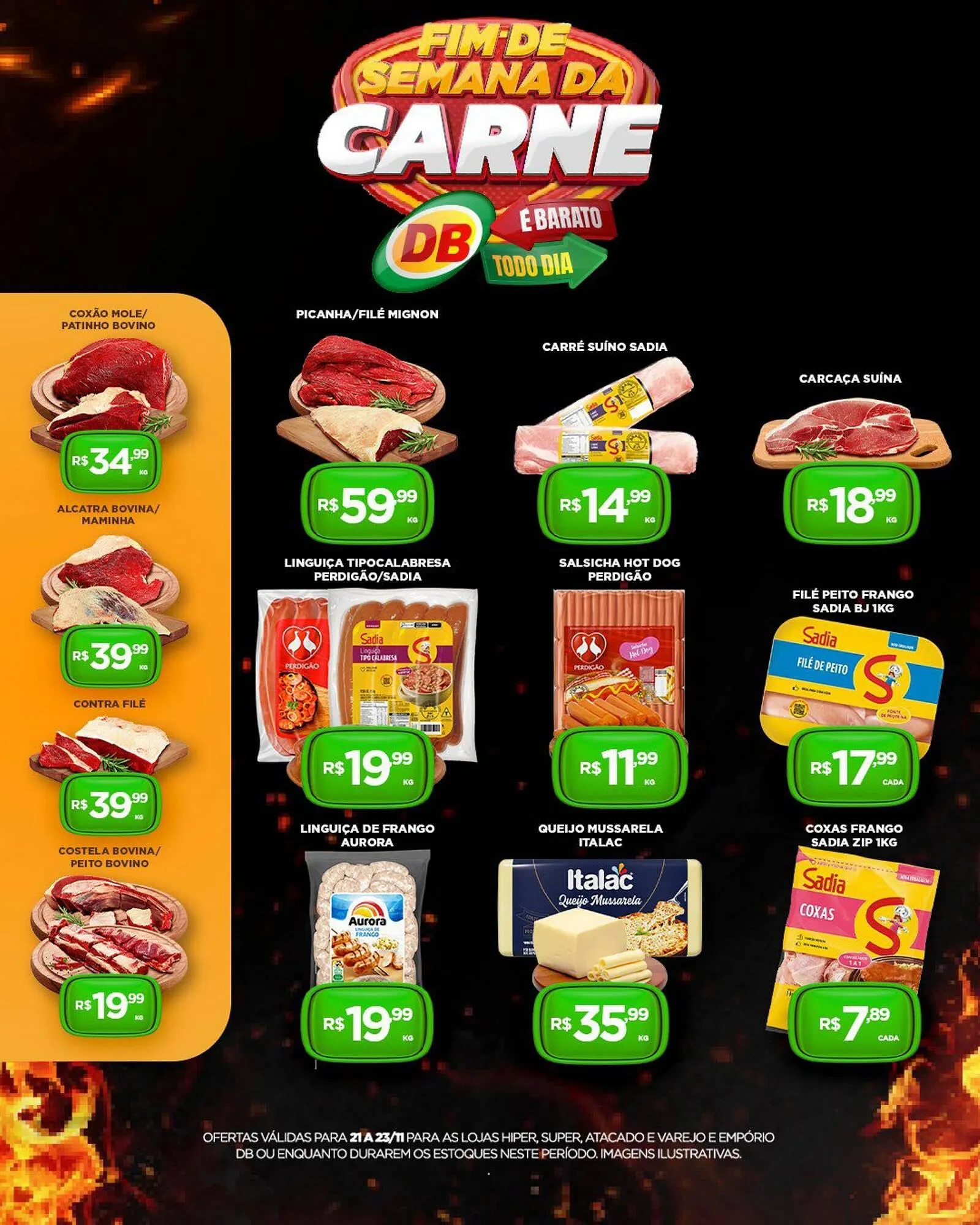 Encarte de Catálogo DB Supermercados 21 de novembro até 23 de novembro 2025 - Pagina 1