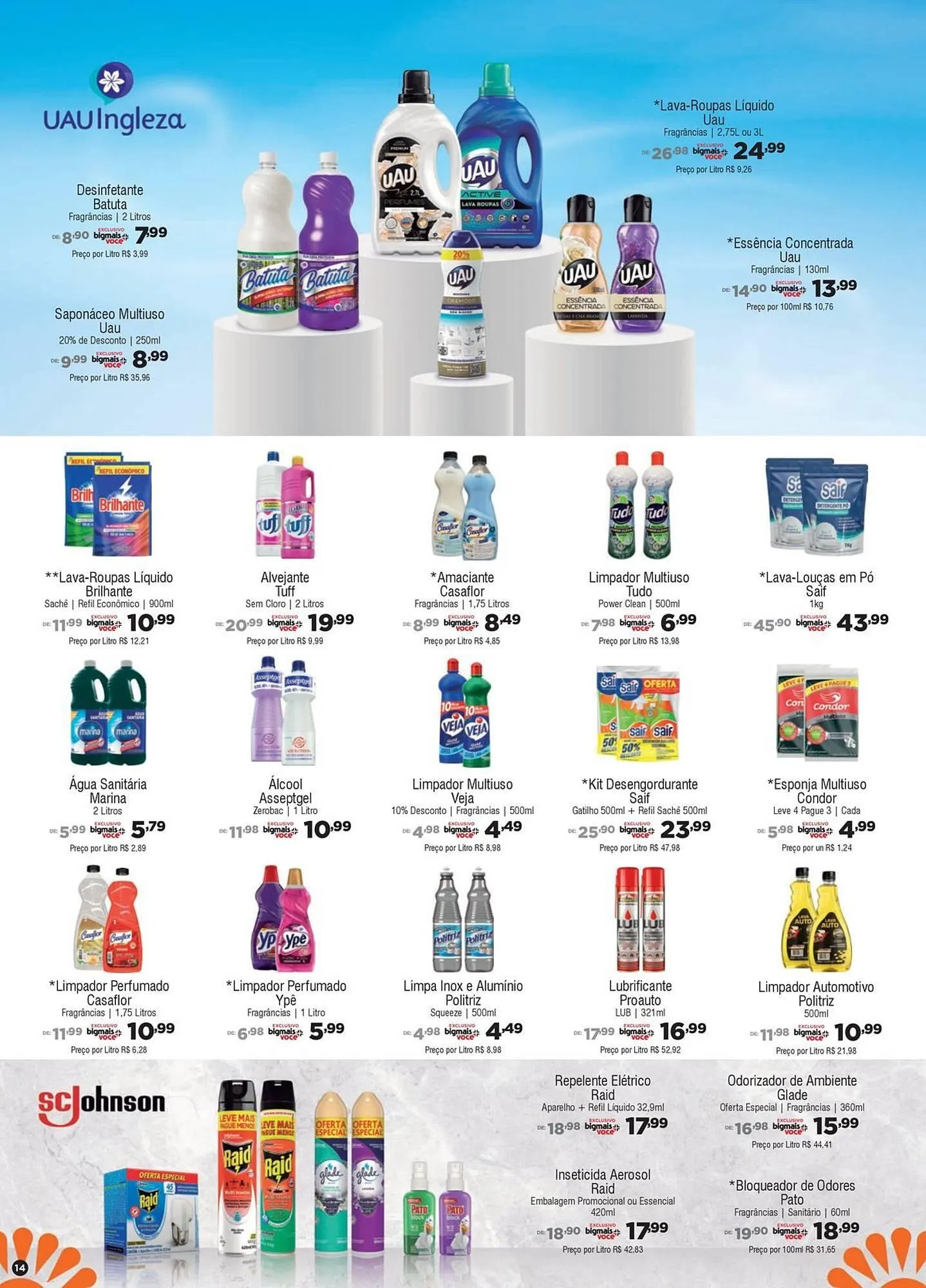 Encarte de Catálogo Big Mais Supermercados 7 de janeiro até 27 de janeiro 2026 - Pagina 14