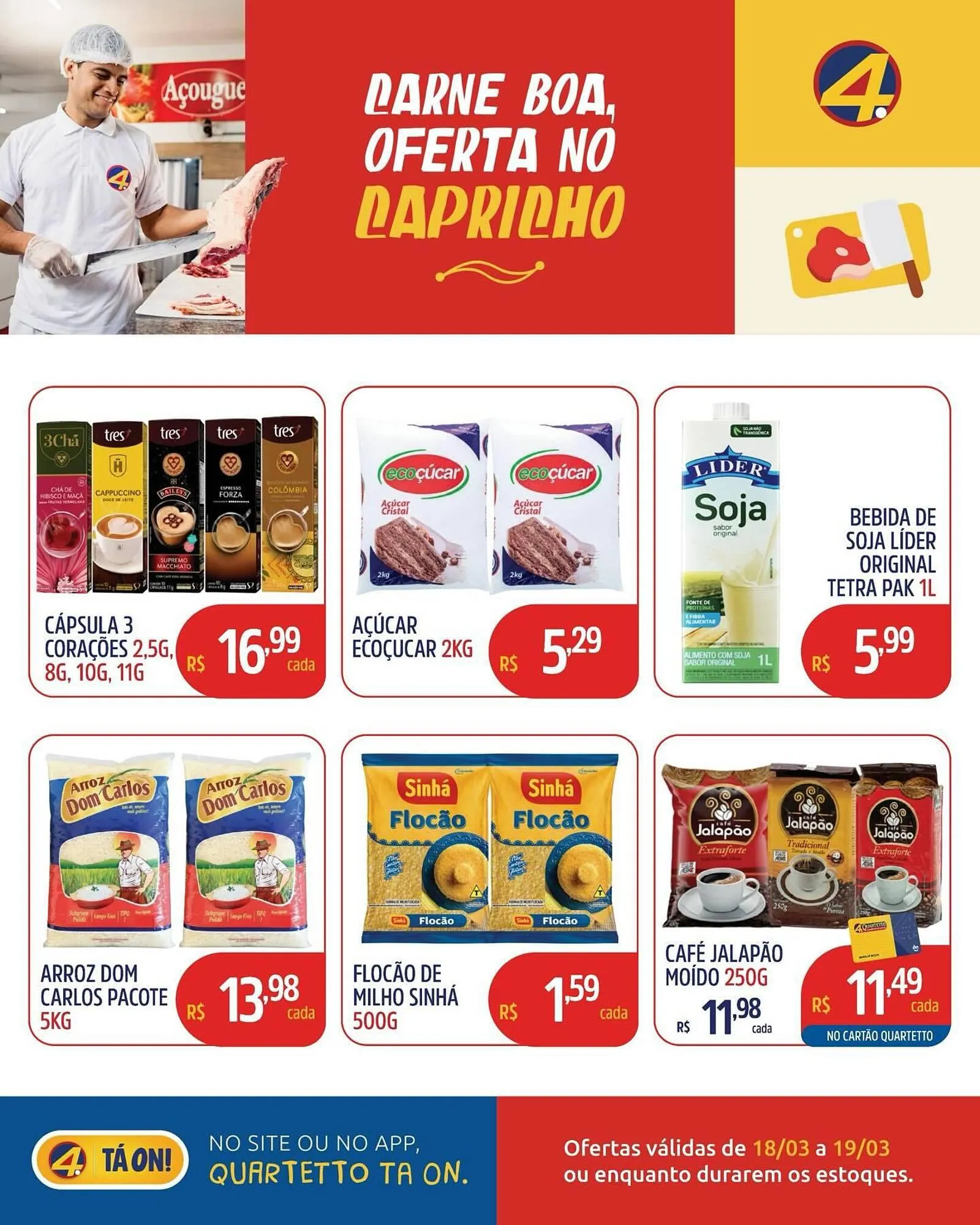 Encarte de Catálogo Quartetto Supermercados 18 de março até 19 de março 2026 - Pagina 5