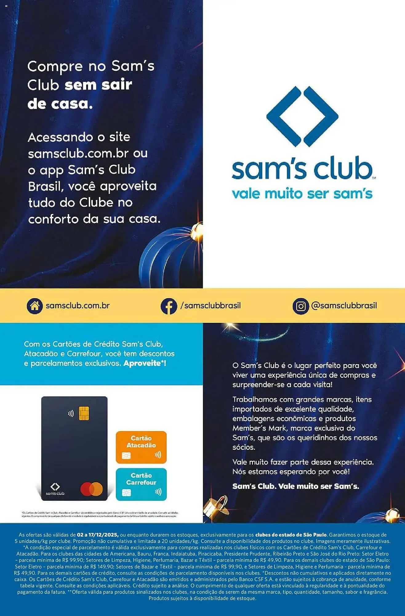 Encarte de Folheto Sam's Club 2 de dezembro até 17 de dezembro 2025 - Pagina 16