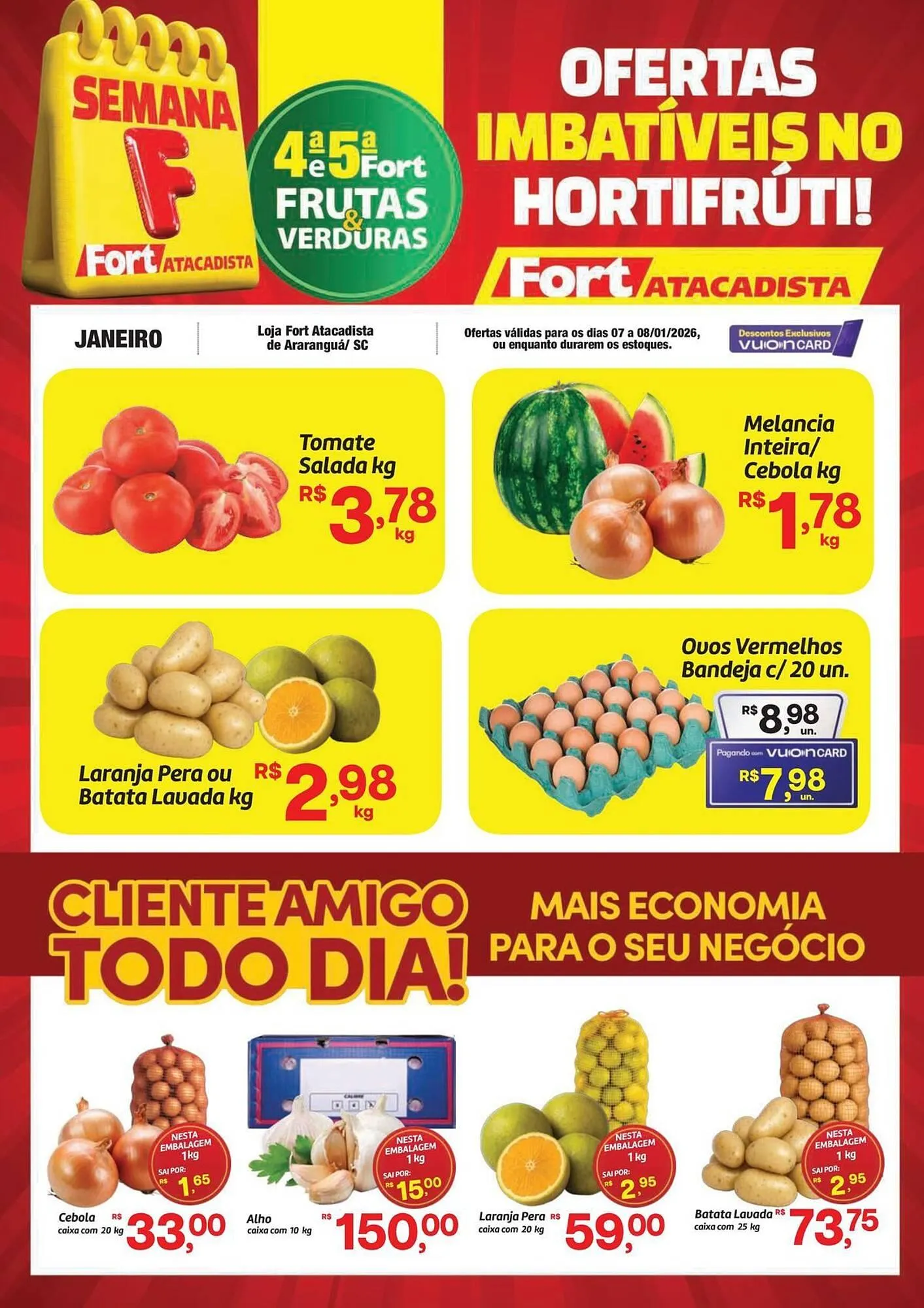 Encarte de Tabloide Fort Atacadista 7 de janeiro até 8 de janeiro 2026 - Pagina 1